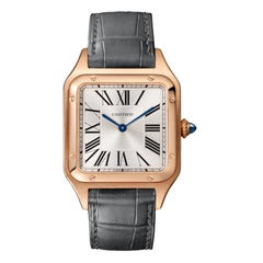 Cartier Santos-Dumont Quartz Movement Large Model Pink Gold Watch WGSA0021