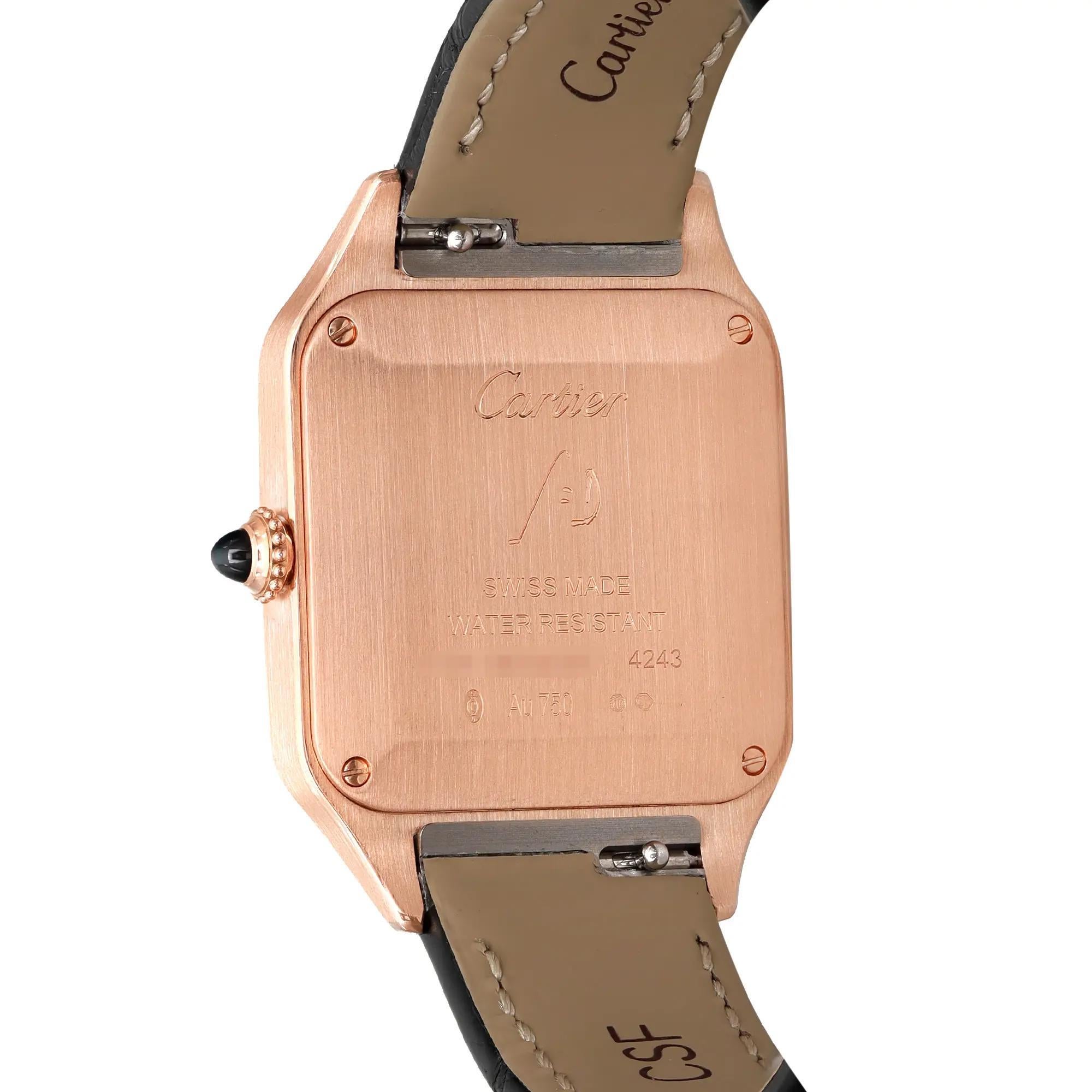 Cartier Santos Dumont Small 18k Rose Gold Unisex Watch WGSA0022 2