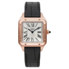 Cartier Santos Dumont Kleine Unisex-Uhr aus 18 Karat Roségold WGSA0022