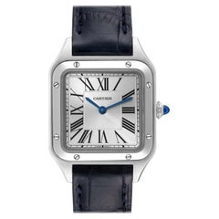 Cartier Santos Dumont Small Steel Ladies Watch WSSA0023 Box Card