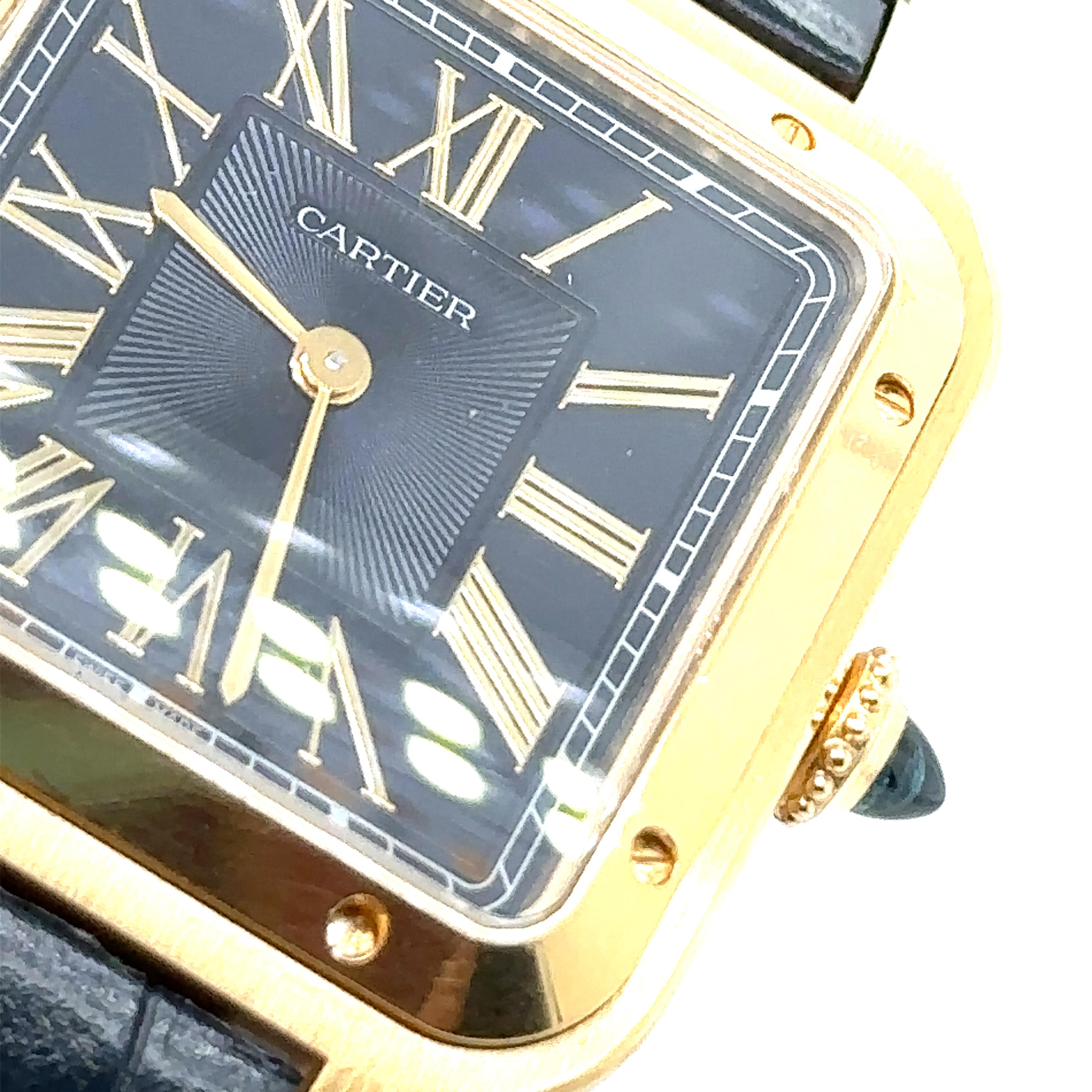 Cartier Santos Dumont Watch (Large) For Sale 2