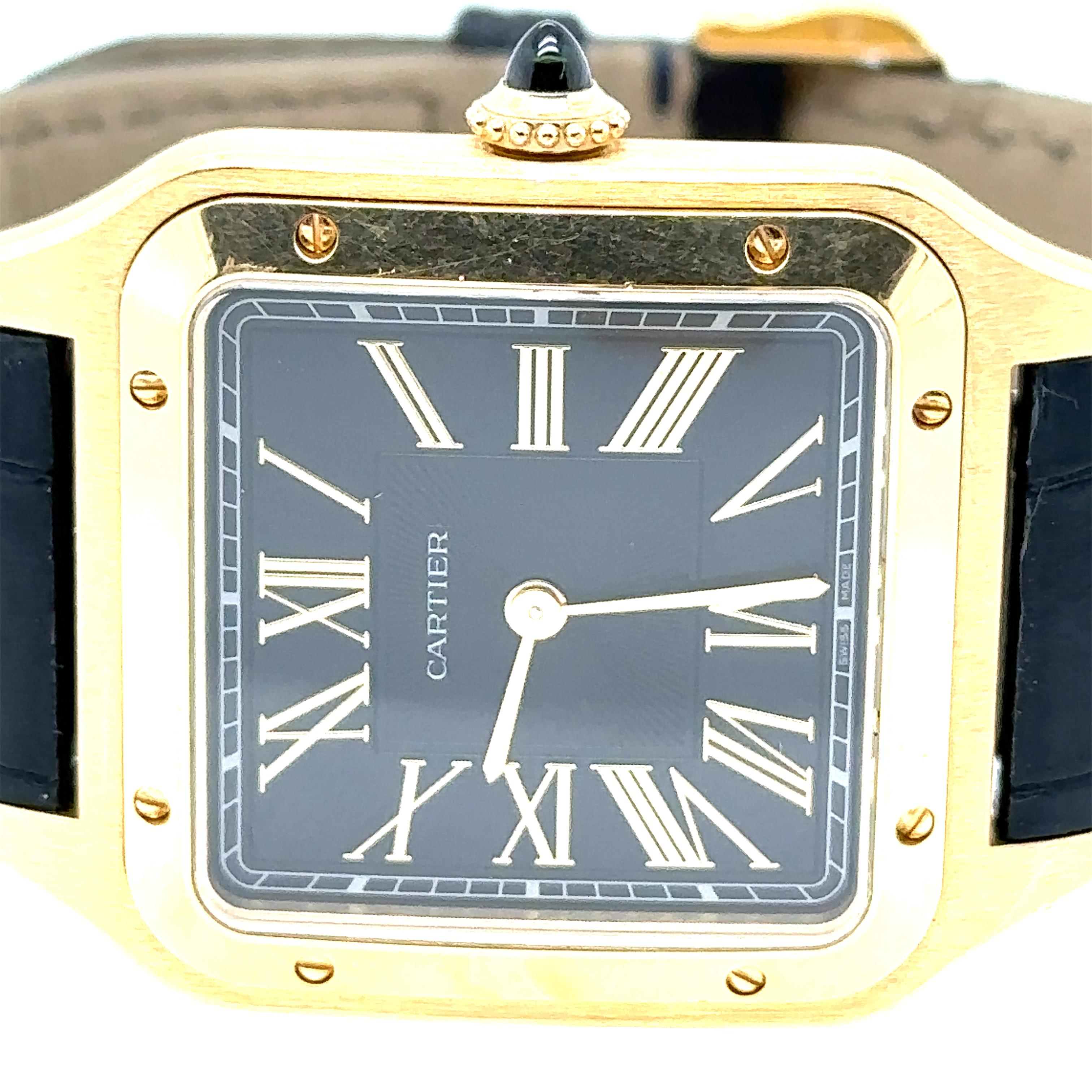 Cartier Santos Dumont Watch (Large) For Sale 3