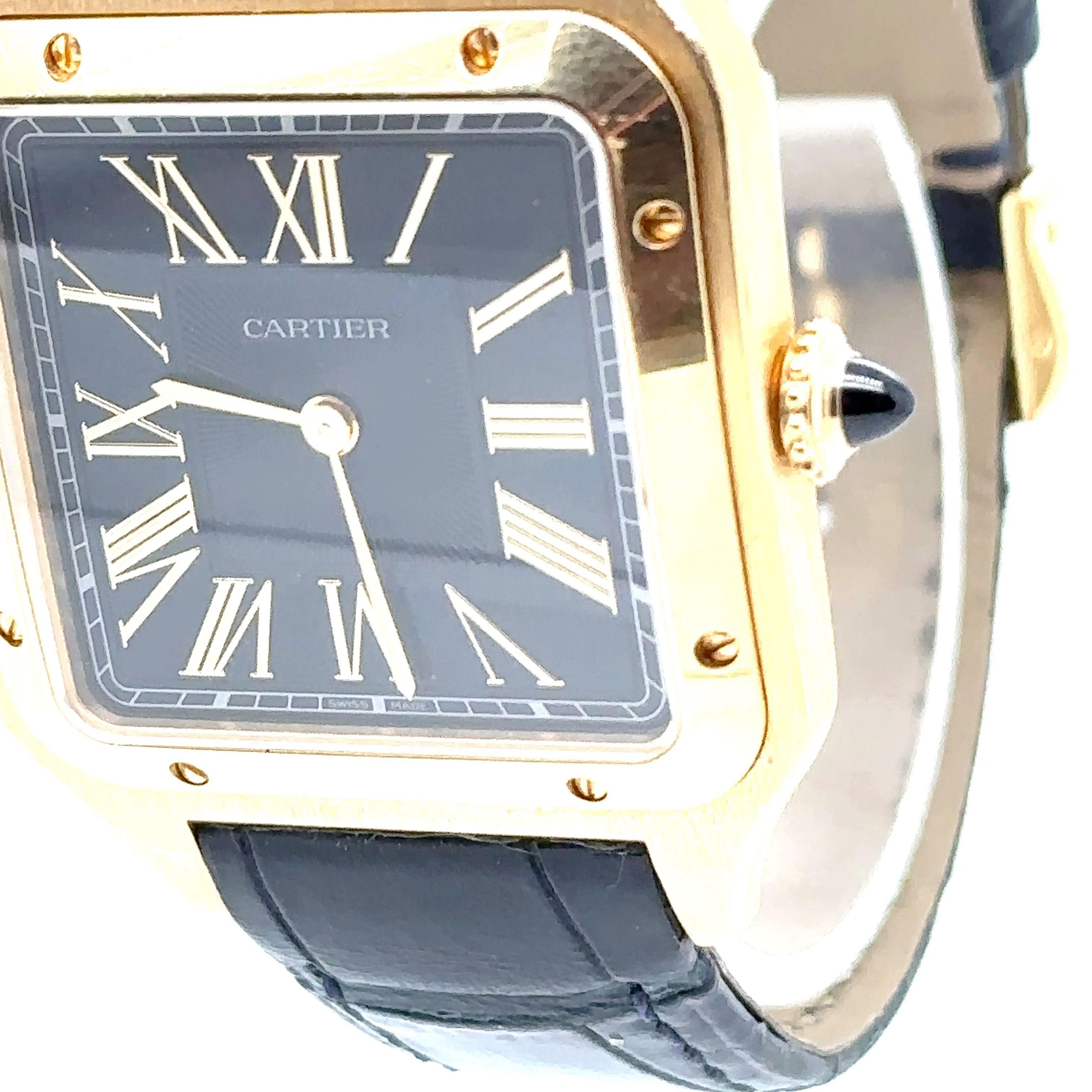 Cartier Santos Dumont Watch (Large) For Sale 4