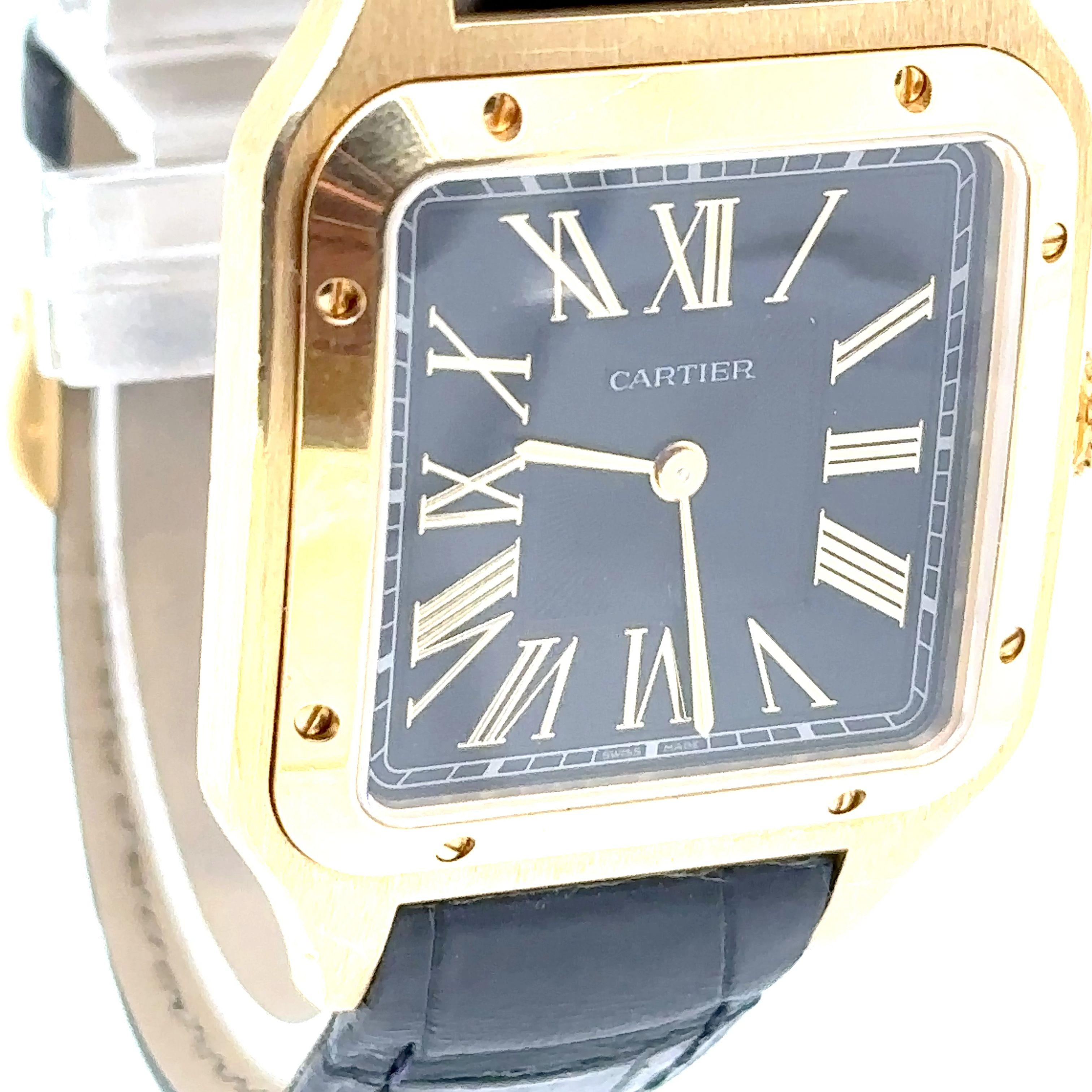 Cartier Santos Dumont Watch (Large) For Sale 5