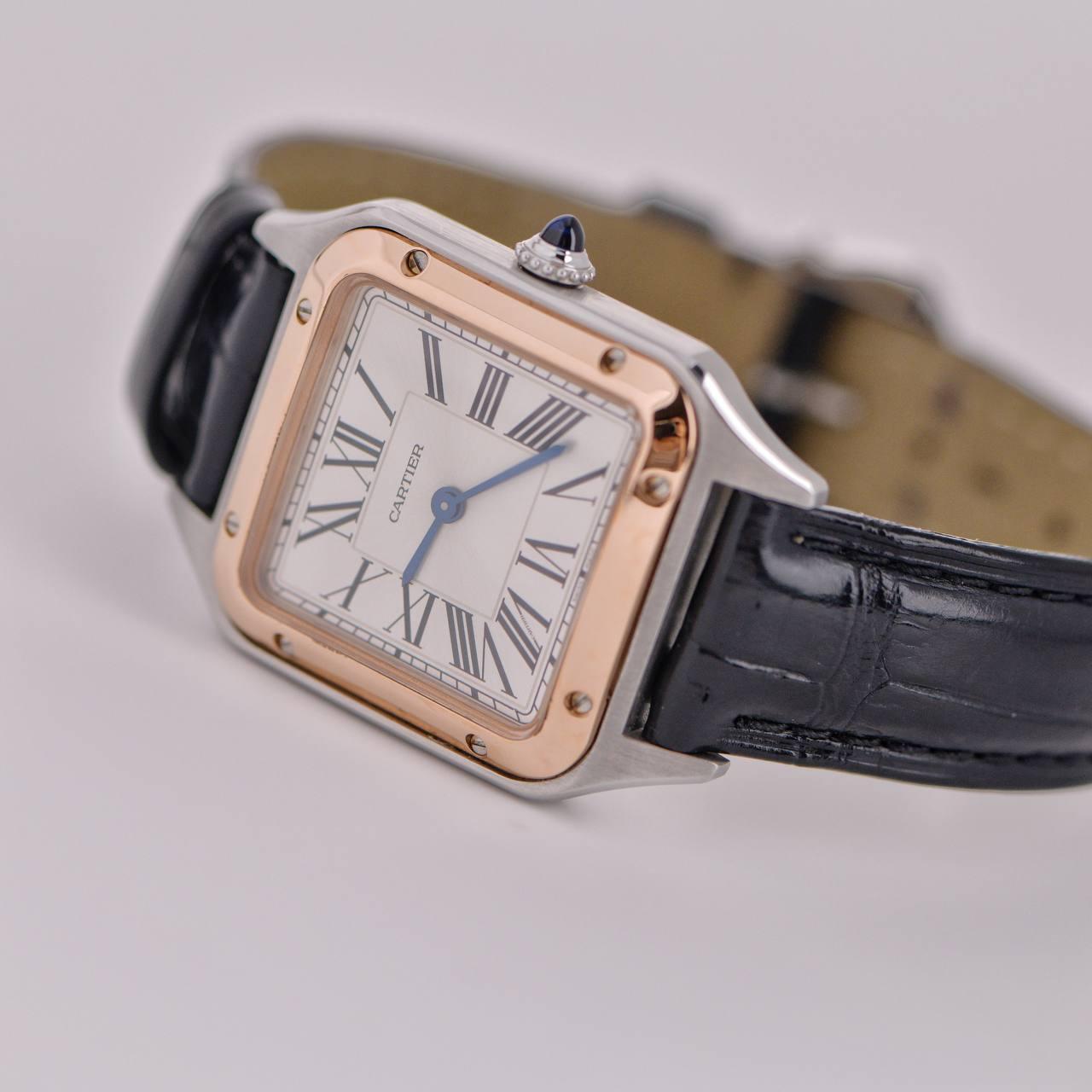 Cartier Santos-Dumont Watch Small Model W2SA0012 In Excellent Condition For Sale In Banbury, GB