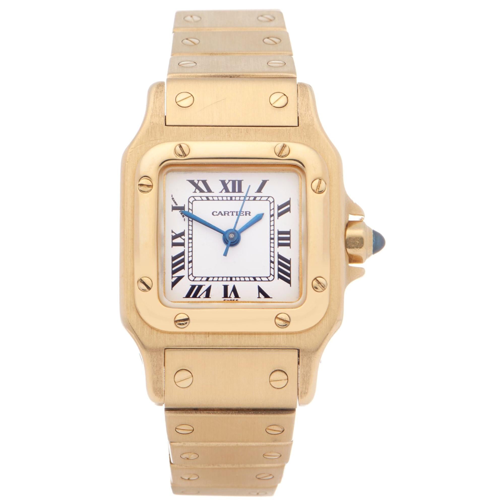 Cartier Santos Galbee 0 866930 Ladies Yellow Gold Automatique Watch