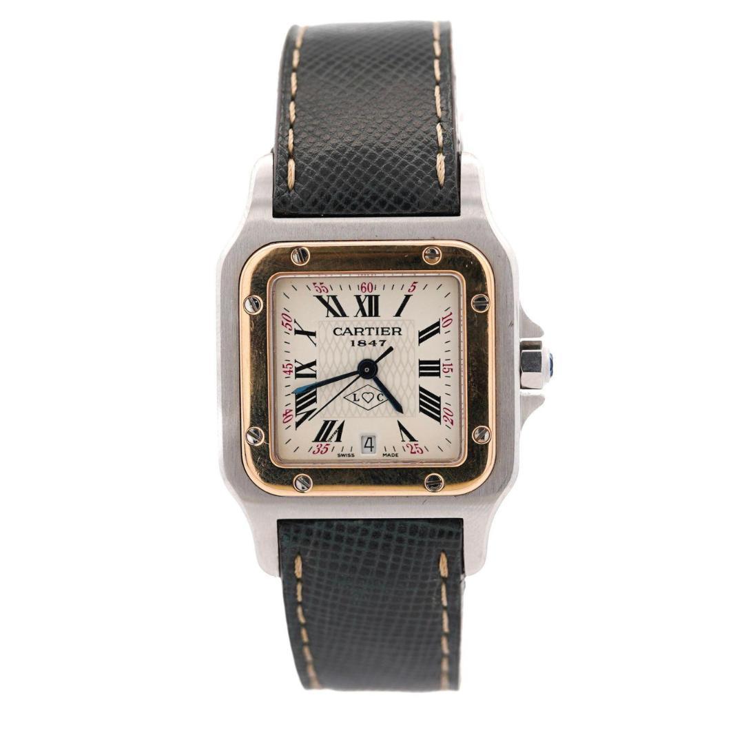 Cartier Santos Galbee 150. Jahrestag Edition zweifarbig 29mm Uhr im Angebot 8