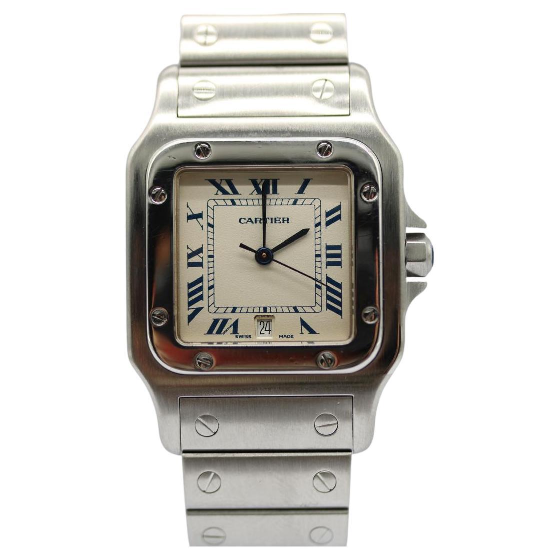 Cartier Santos Galbée 1564  Large Model  29mm x 41mm  Steel