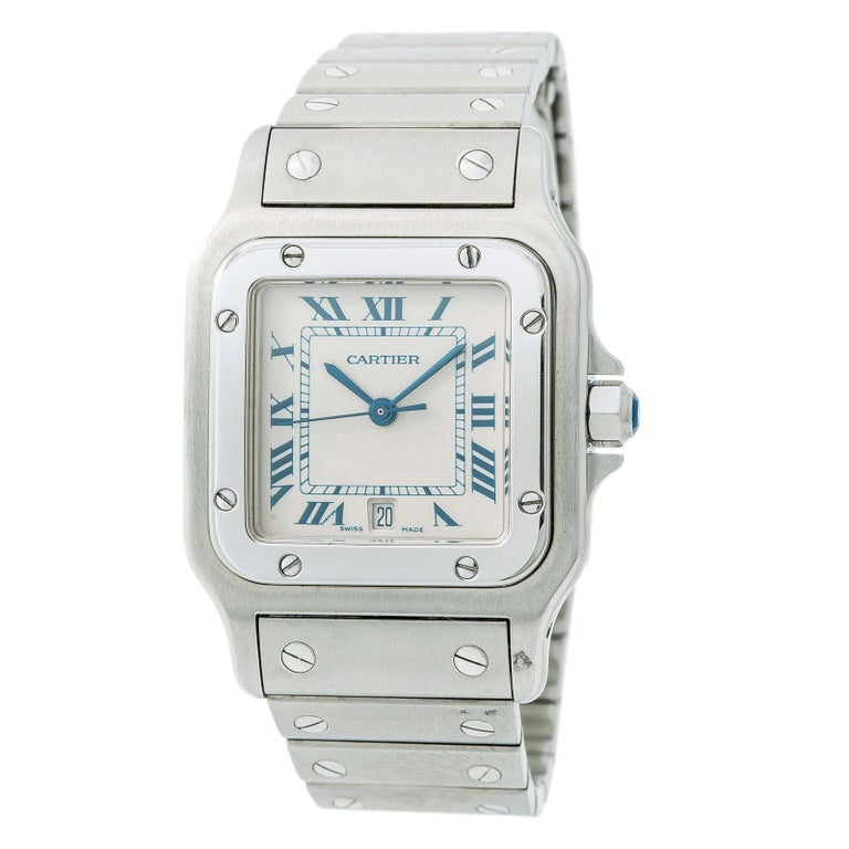 Cartier Santos Galbee 1564 w/ 6.5 in. Band, Stainless-Steel Bezel and ...