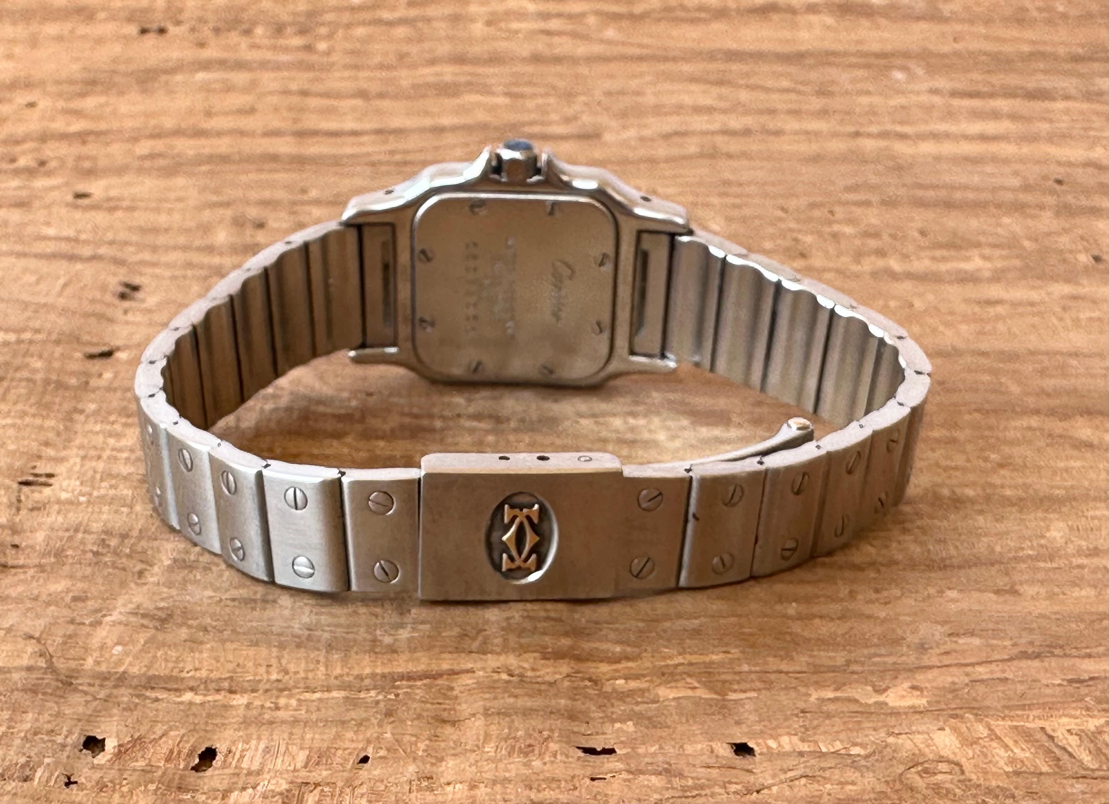 Cartier Santos Galbée 1565 Roman Numerals  Stainless Steel  Watch 5