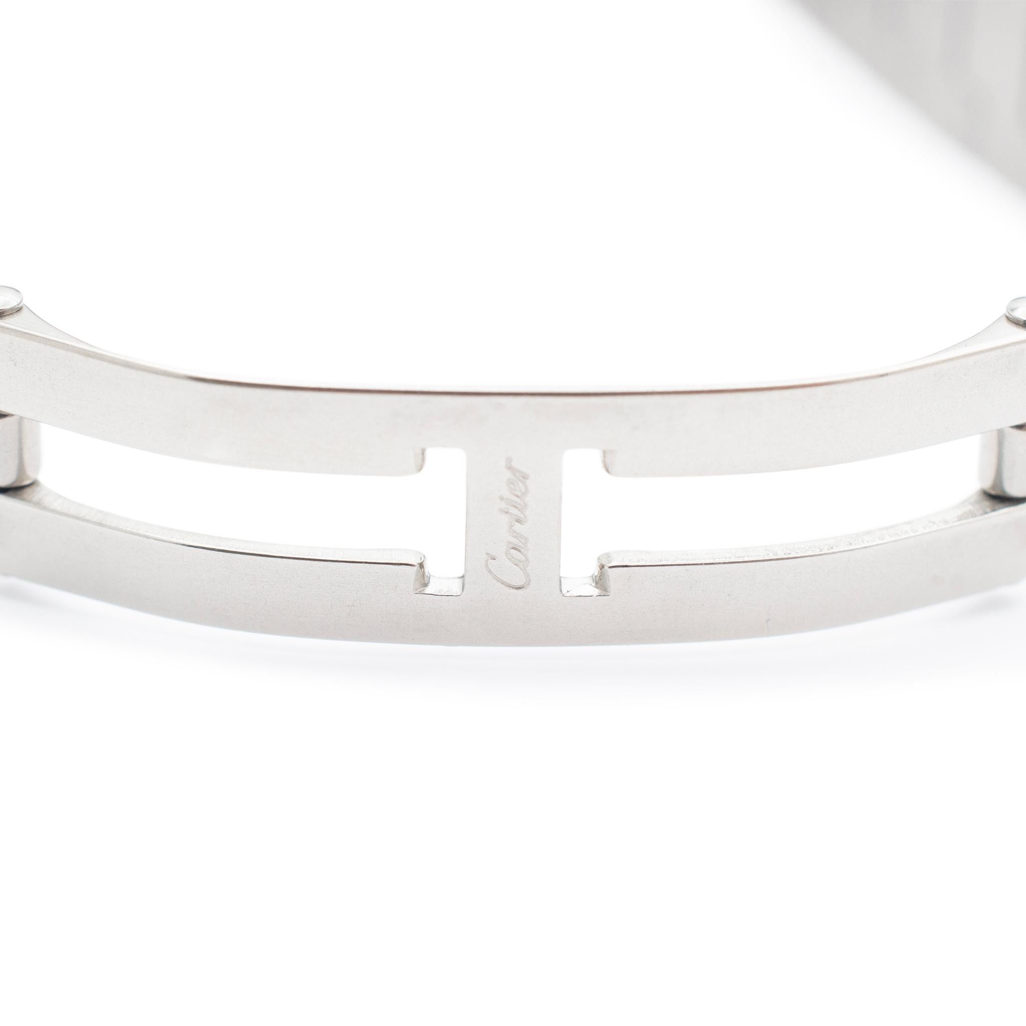 Cartier Santos Galbee 1566 W20011c4 29MM Quarz-Uhr aus Edelstahl & 18K Gold im Zustand „Hervorragend“ in Houston, TX