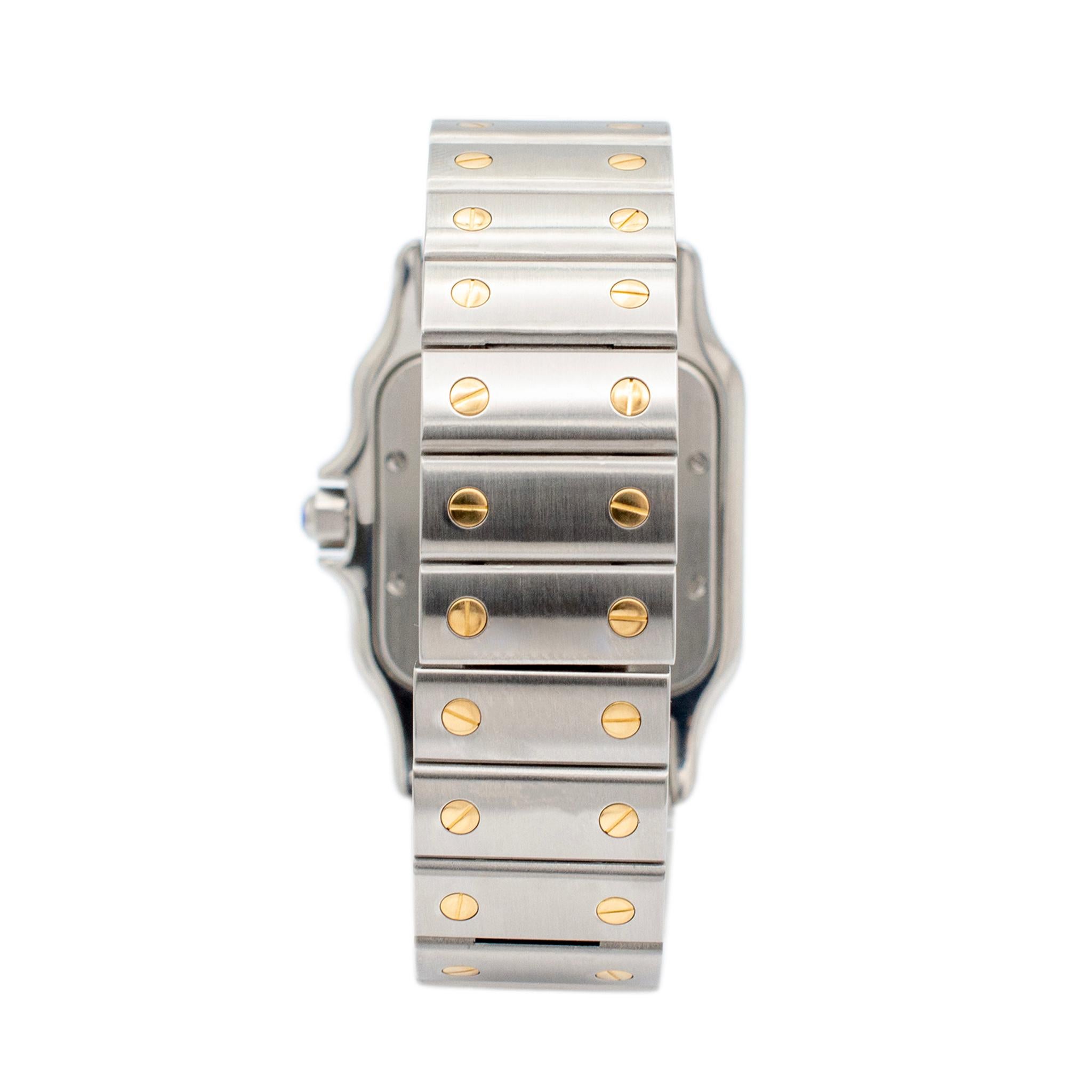 Cartier Santos Galbee 1566 W20011c4 29MM Quarz-Uhr aus Edelstahl & 18K Gold Damen