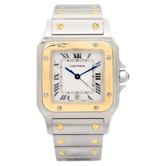 Cartier Santos Galbee 1566 W20011c4 29MM Quarz-Uhr aus Edelstahl & 18K Gold