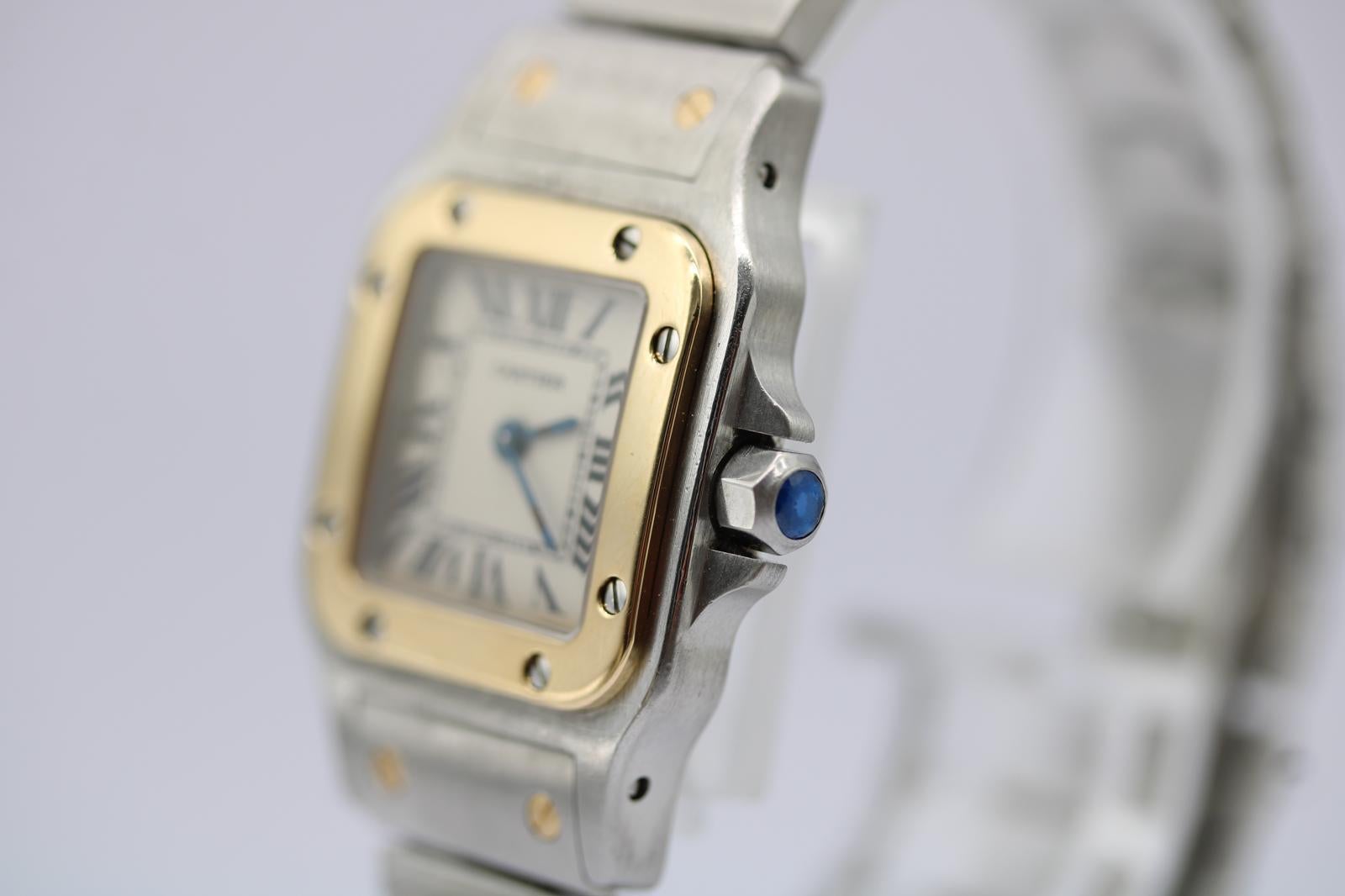 Women's Cartier Santos Galbée 1567  Mid-Size 24mm Steel & 18k Gold  Quartz  No Papers
