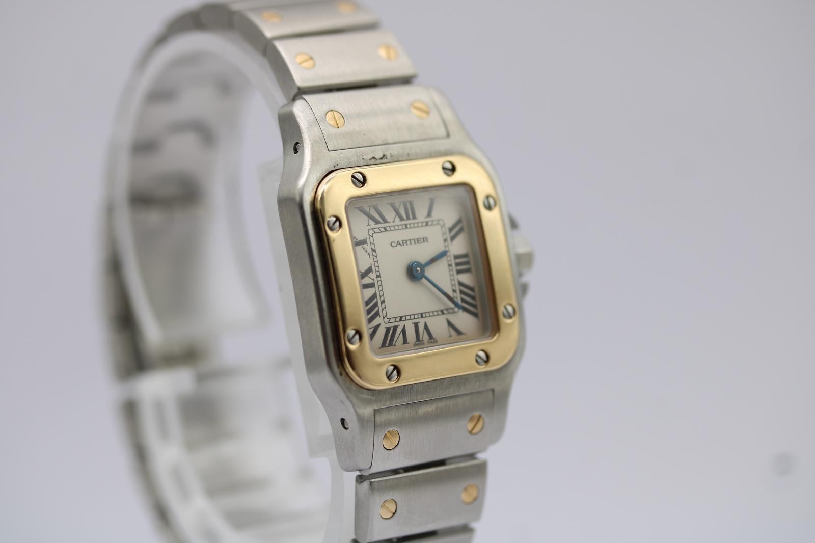 Cartier Santos Galbée 1567  Mid-Size 24mm Steel & 18k Gold  Quartz  No Papers 1