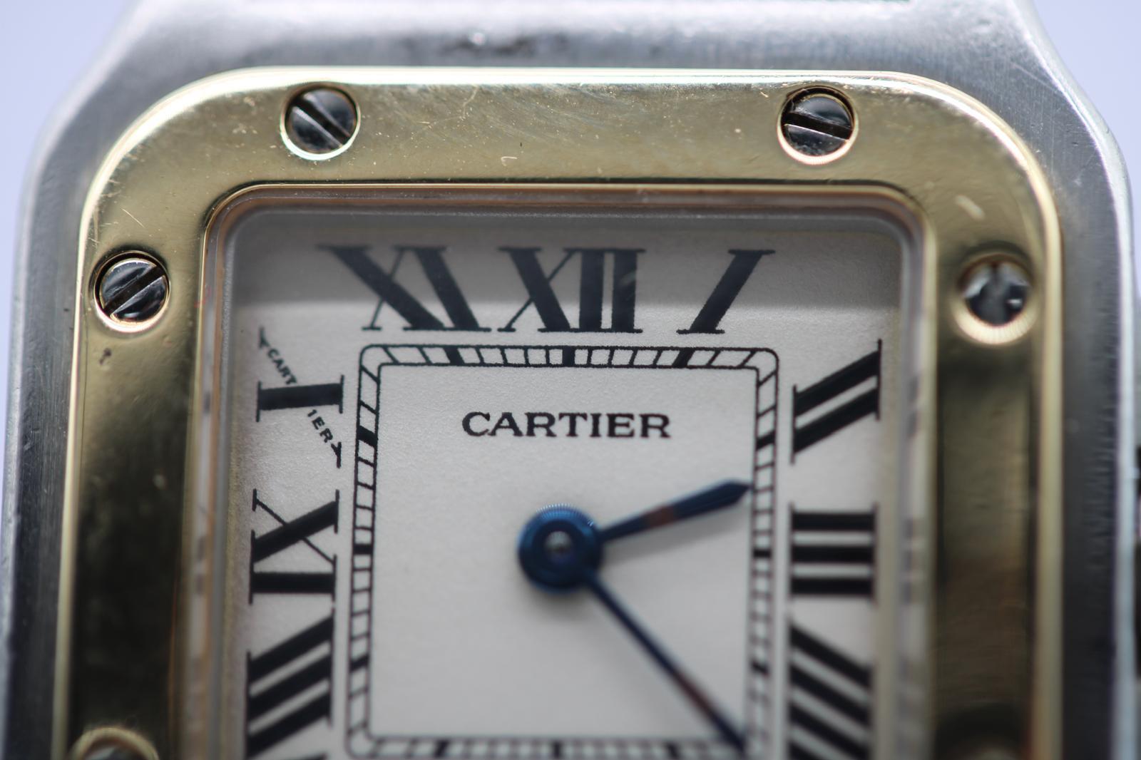 Cartier Santos Galbée 1567  Mid-Size 24mm Steel & 18k Gold  Quartz  No Papers 2
