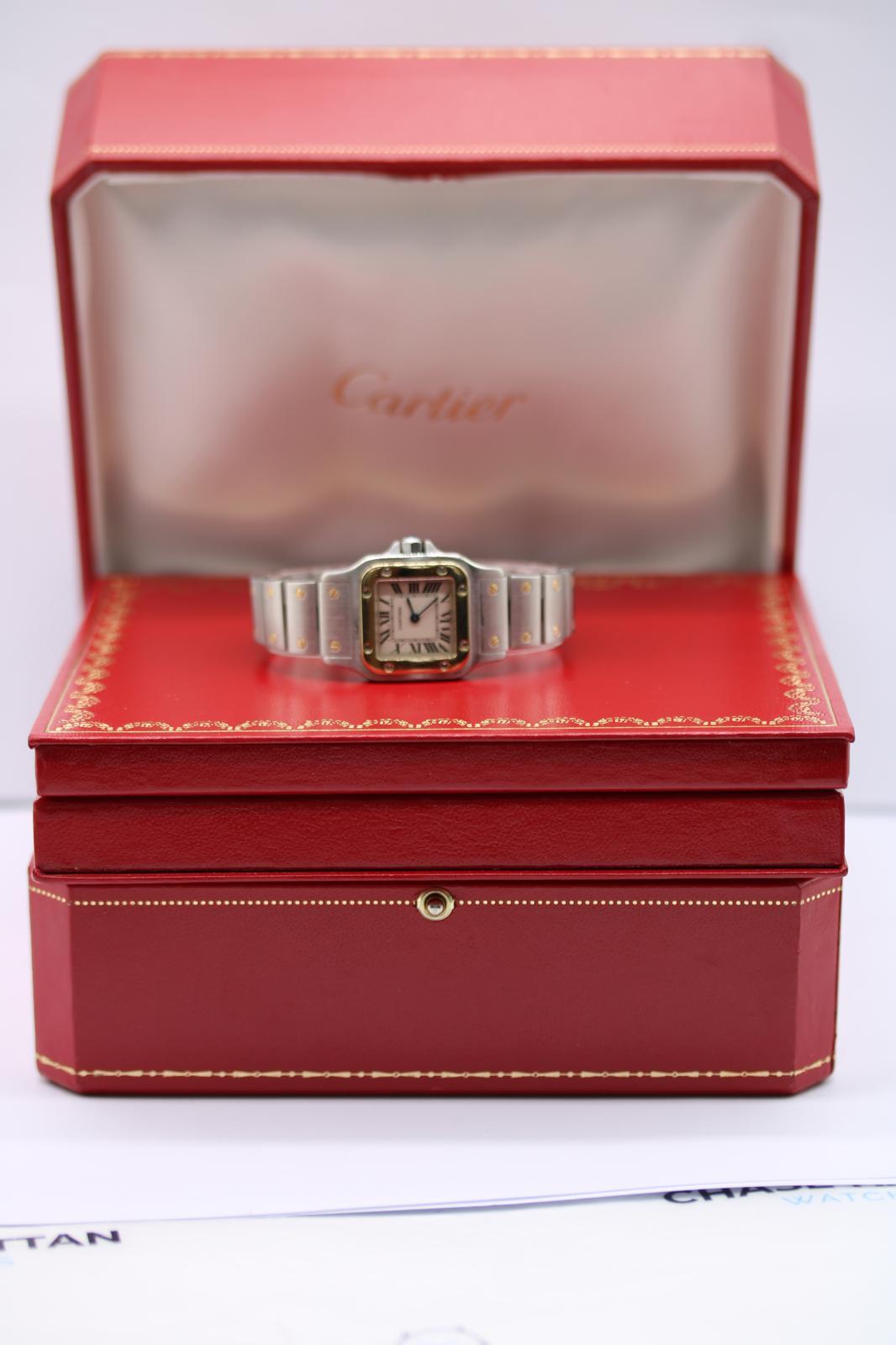 Cartier Santos Galbée 1567  Mid-Size 24mm Steel & 18k Gold  Quartz  No Papers 3