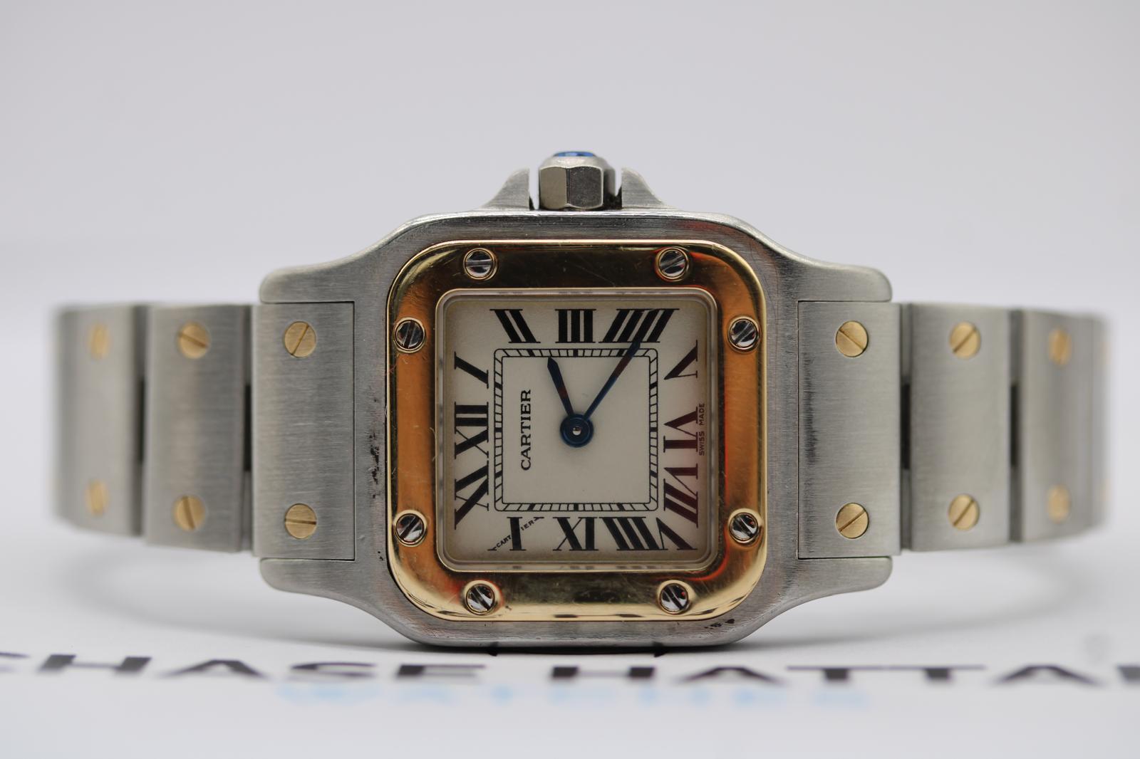 Cartier Santos Galbée 1567  Mid-Size 24mm Steel & 18k Gold  Quartz  No Papers 4