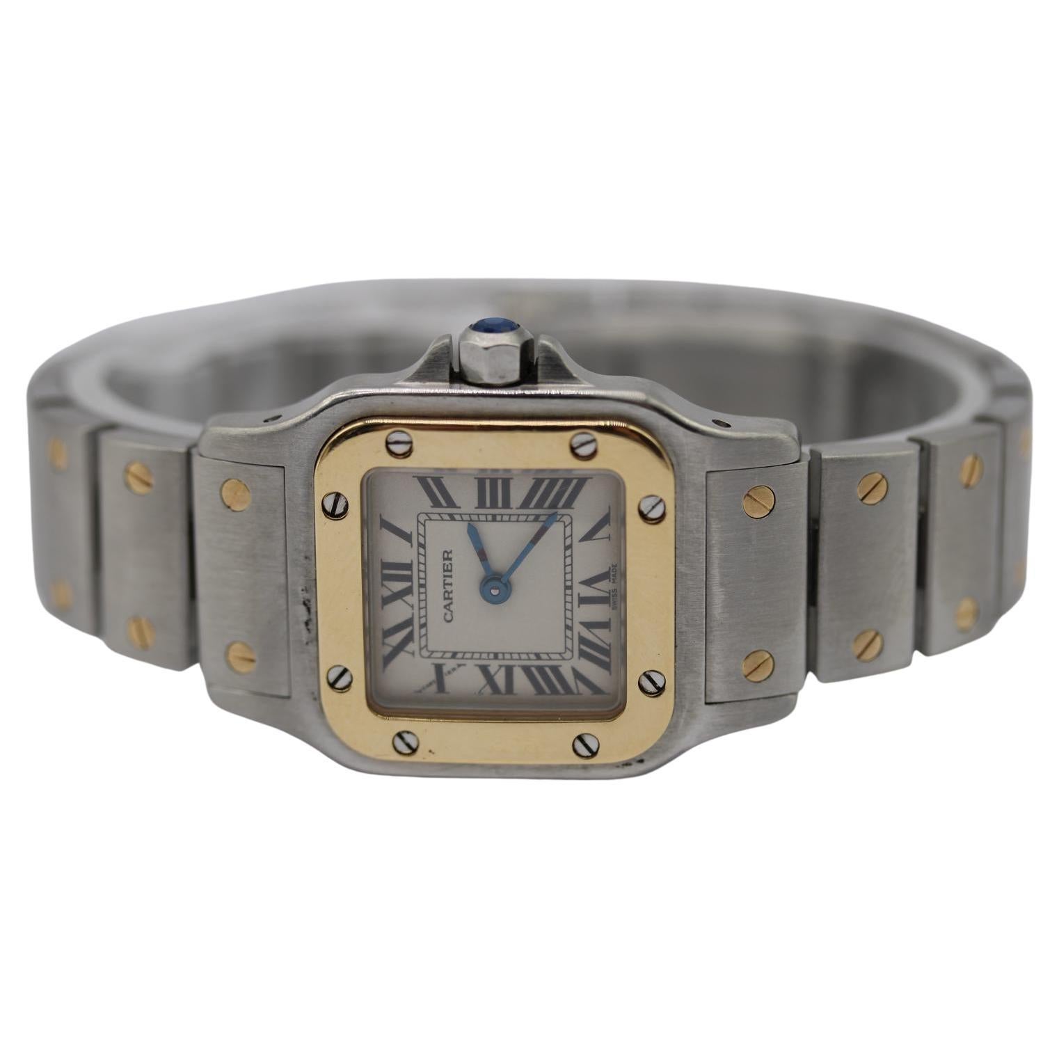 Cartier Santos Galbée 1567  Mid-Size 24mm Steel & 18k Gold  Quartz  No Papers