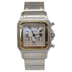 Cartier Santos Galbée 1567  Mid-Size 24mm Steel & 18k Gold  Quartz  No Papers