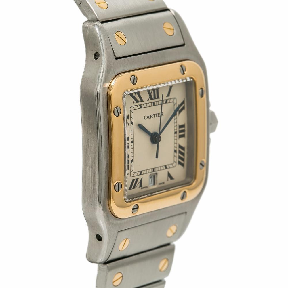 Cartier Santos Galbee Reference #:187901. quartz. Verified and Certified by WatchFacts. 1 year warranty offered by WatchFacts.
