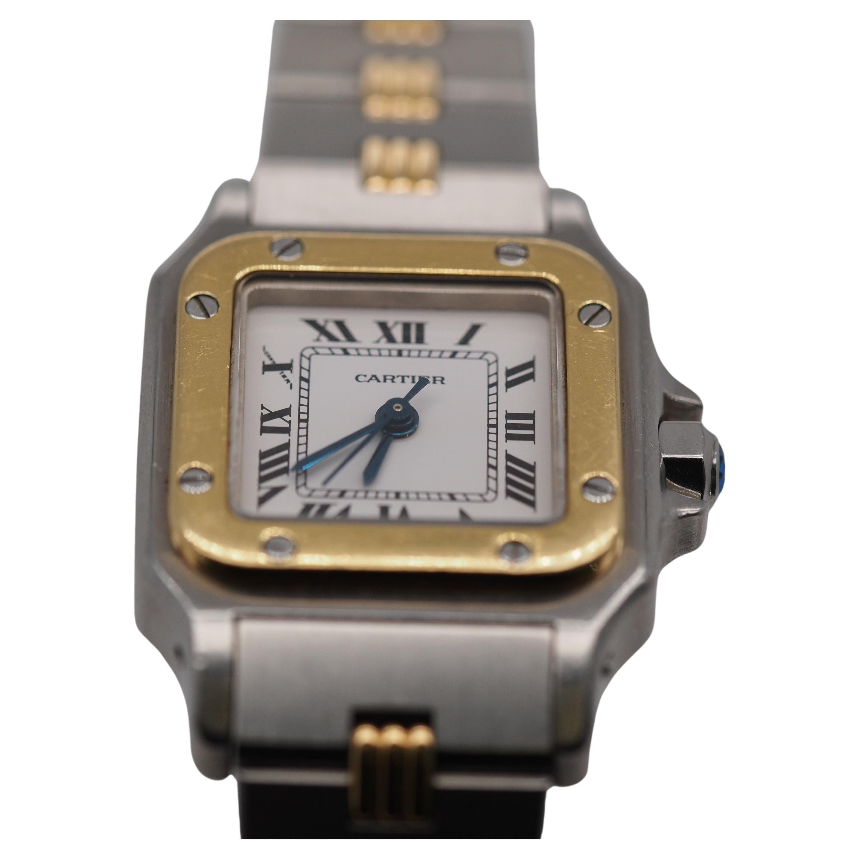 Cartier Santos Galbee 18k Gold und Stahl im Angebot