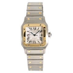 Cartier Santos Galbee 2319 W20055D6 Montre automatique pour homme 18 carats bicolore