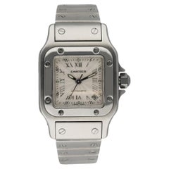 Cartier Santos Galbee 2423 Automatikuhr aus Edelstahl Damenuhr