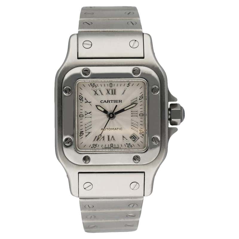 Cartier Santos Galbee Automatic Ladies Watch For Sale at 1stDibs