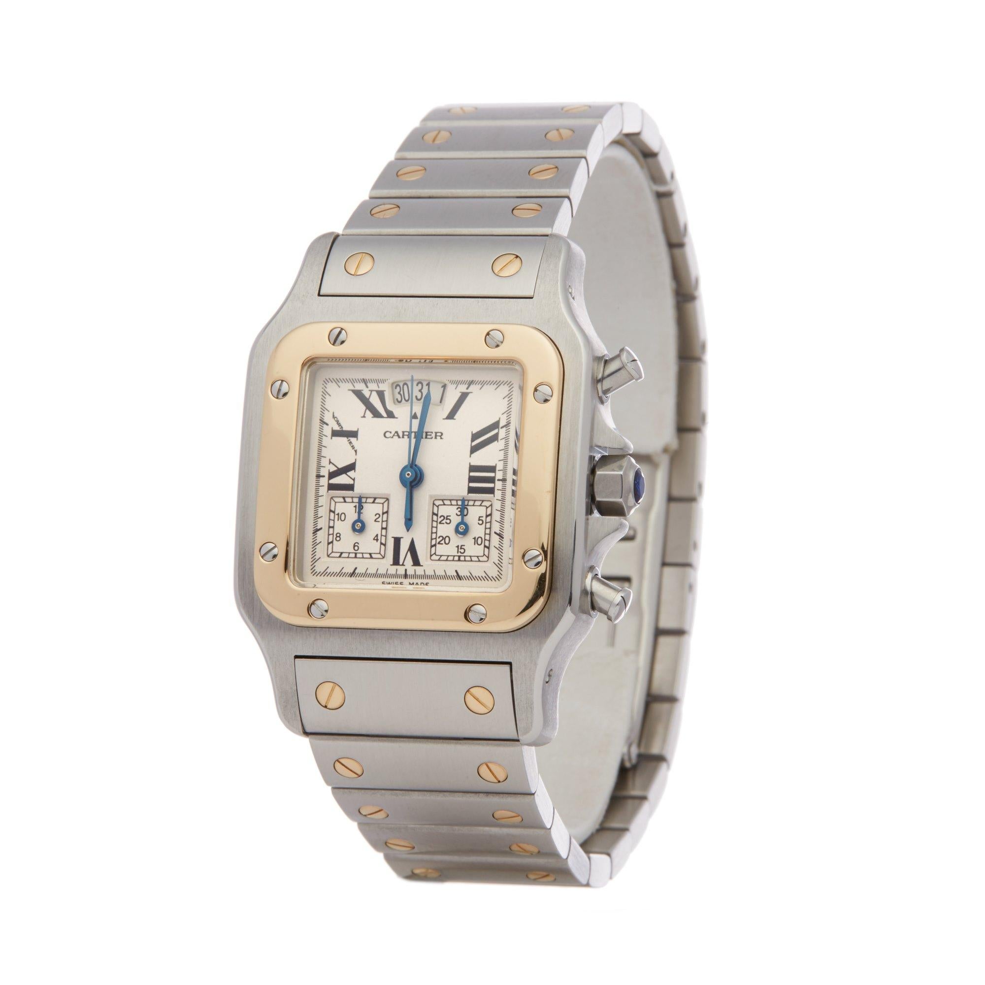 Xupes Reference: W007217
Manufacturer: Cartier
Model: Santos
Model Variant: Galbee
Model Number: 2425 or W20042C403
Age: 31-12-1998
Gender: Unisex
Complete With: Cartier Box, Manuals & Guarantee
Dial: White Roman
Glass: Sapphire Crystal
Case Size:
