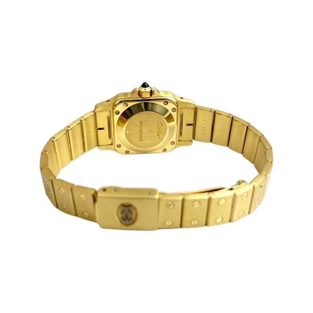 Cartier Santos Galbee-Uhr aus 18 Karat Gelbgold REF 866930 (Moderne)