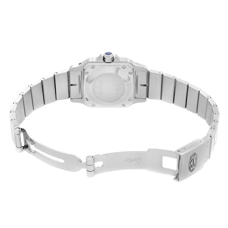 Cartier Santos Galbee Steel White Dial Automatic Ladies Watch 0901 2