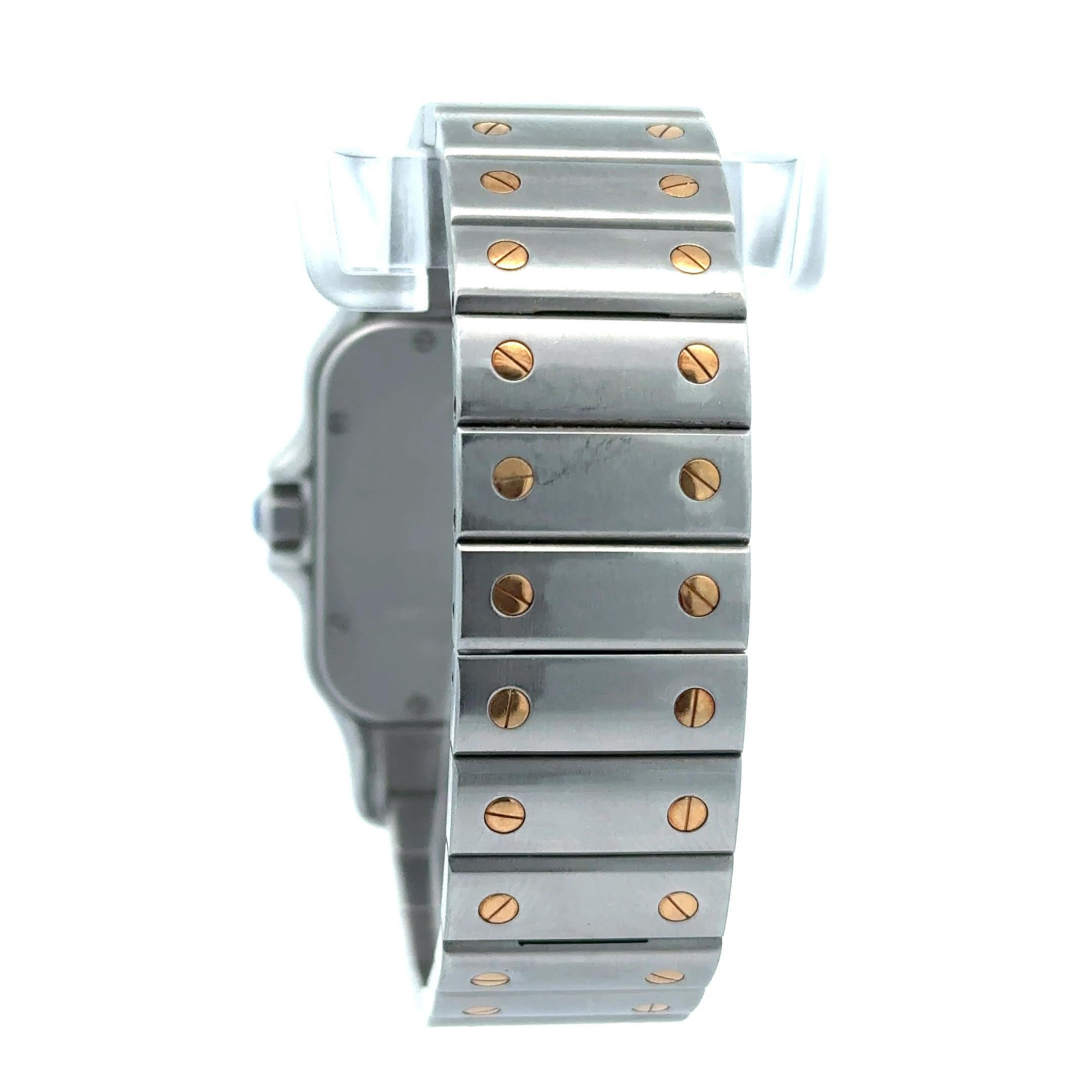 Montre-bracelet Cartier Santos Galbee 2823 Automatic 32mm Two Tone Bon état - En vente à Palm Beach, FL