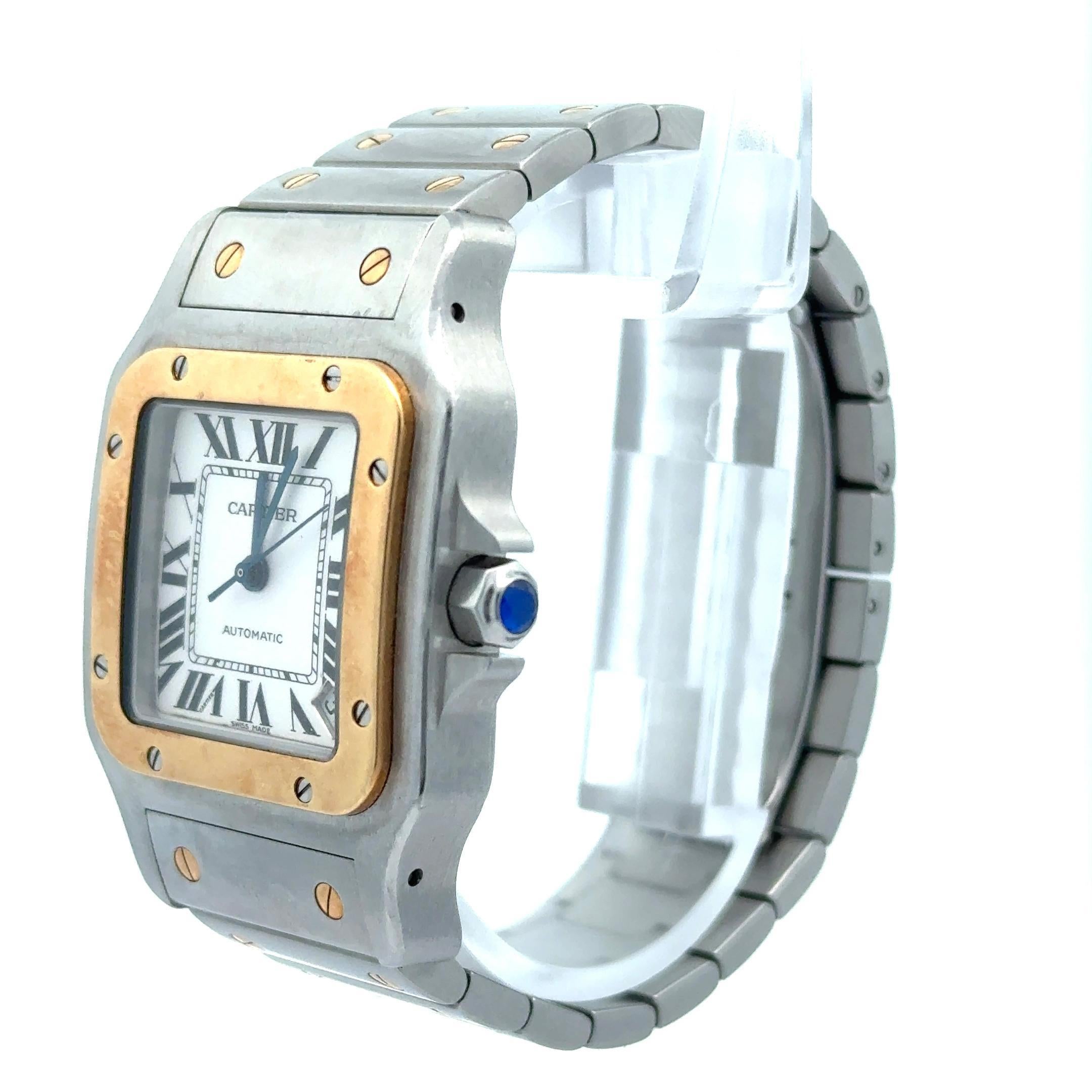 Montre-bracelet Cartier Santos Galbee 2823 Automatic 32mm Two Tone en vente 1