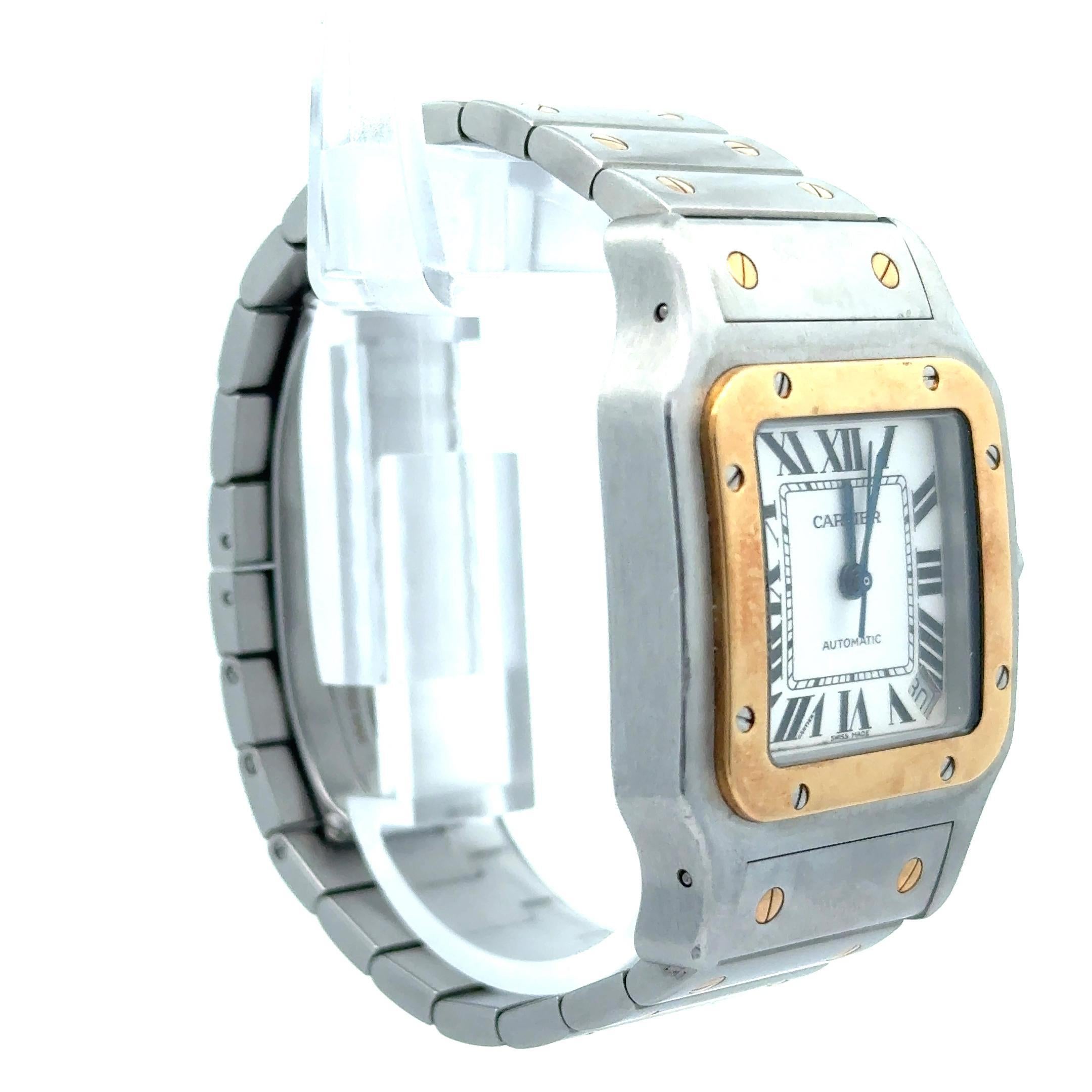 Montre-bracelet Cartier Santos Galbee 2823 Automatic 32mm Two Tone en vente 2