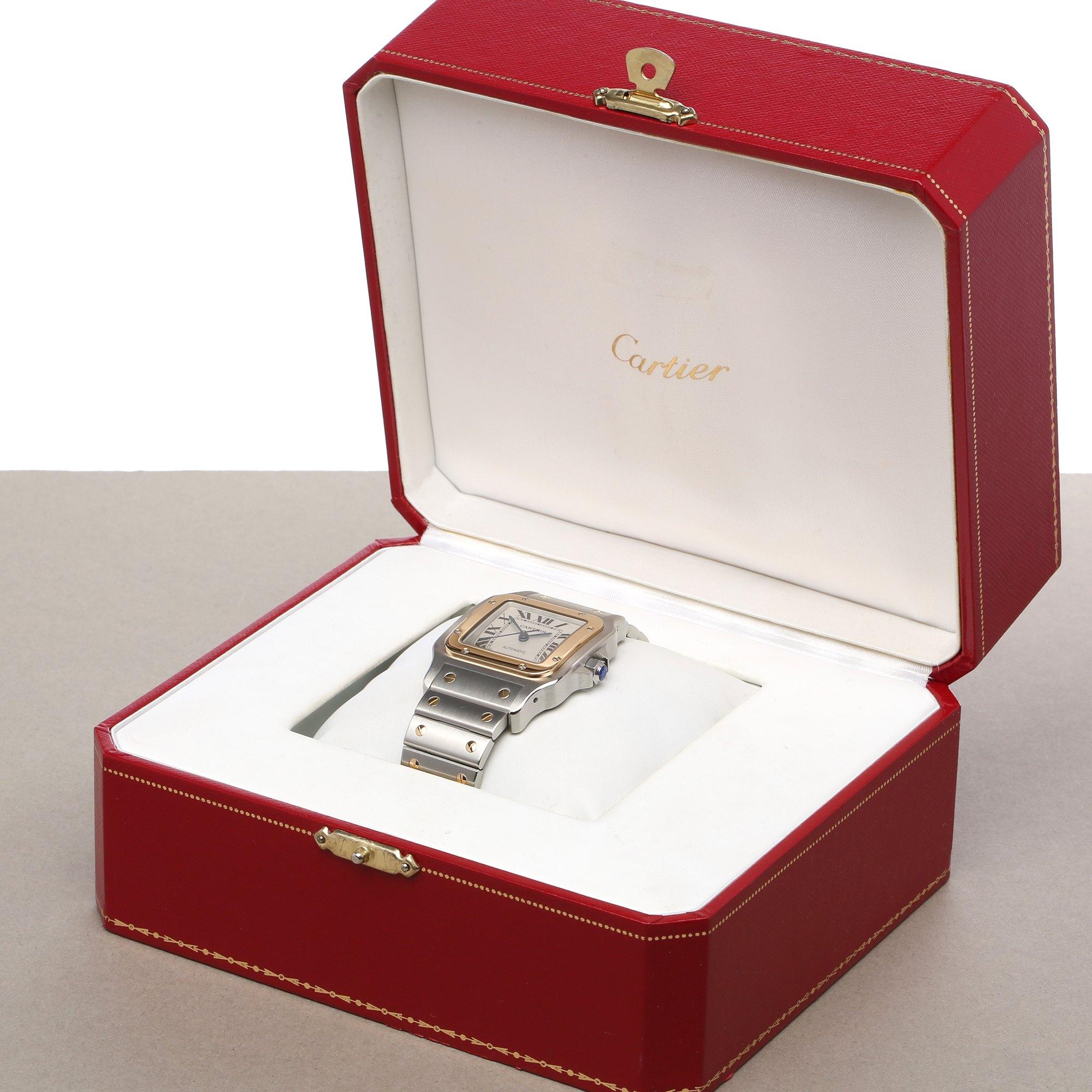 Cartier Santos Galbee 2823 Mens Stainless Steel & Yellow Gold XL Automatic Watch 2