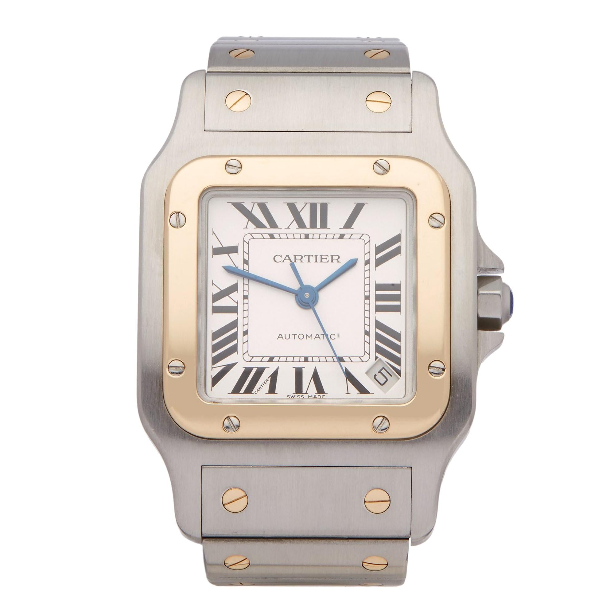 Cartier Santos Galbee 2823 Unisex Stainless Steel and Yellow Gold Watch