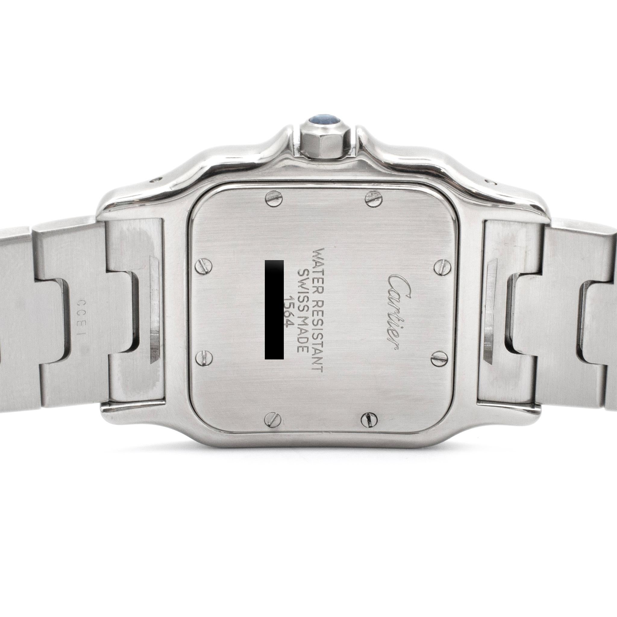 Women's or Men's Cartier Santos Galbee 29MM 1564 W20025D6 White Roman Dial Stainless Steel Watch