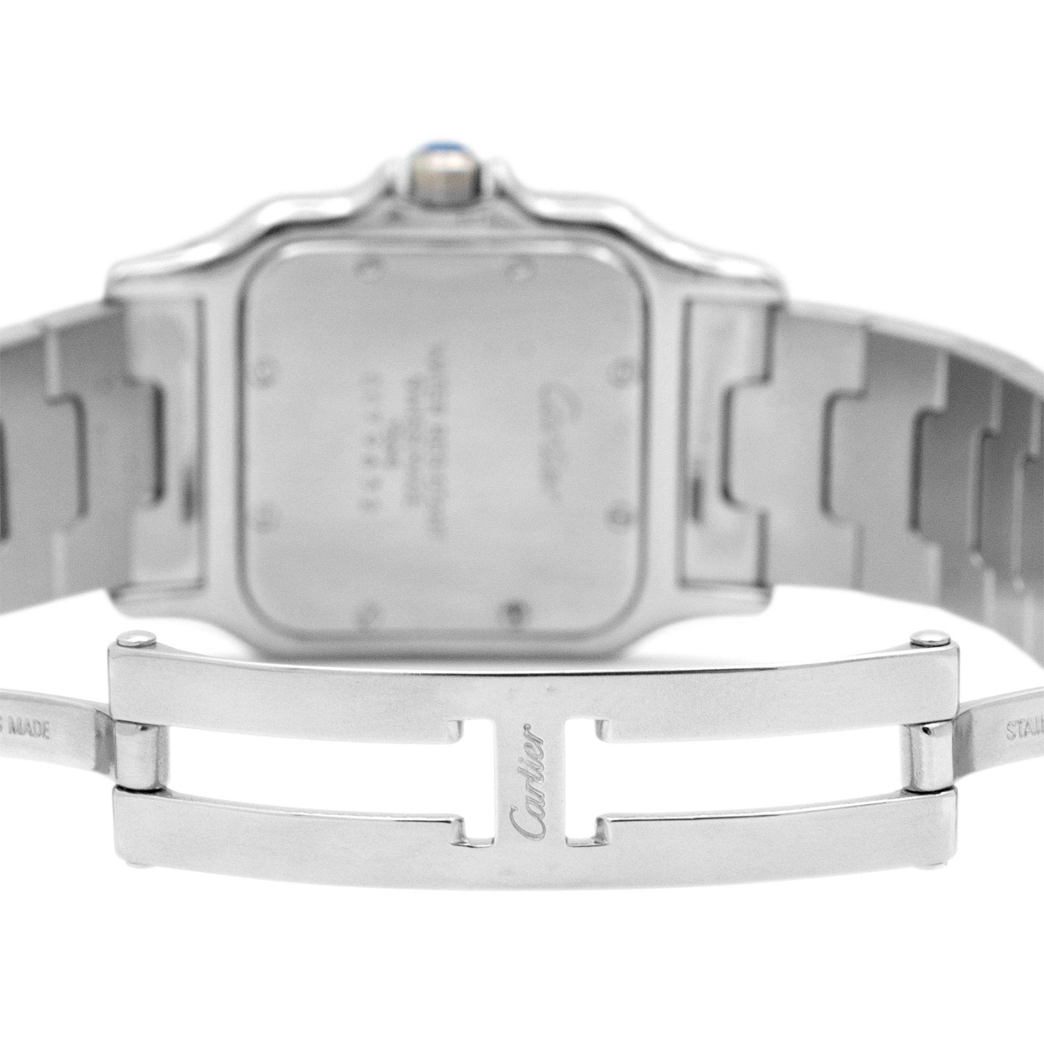 Cartier Santos Galbee 29MM 1564 W20025D6 White Roman Dial Stainless Steel Watch 1