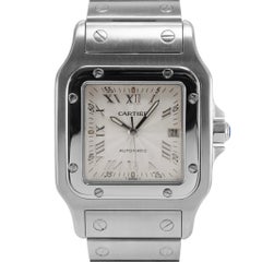 Cartier Santos Galbée 29MM 2319 Römisches Guilloche-Zifferblatt Stahl Automatikuhr
