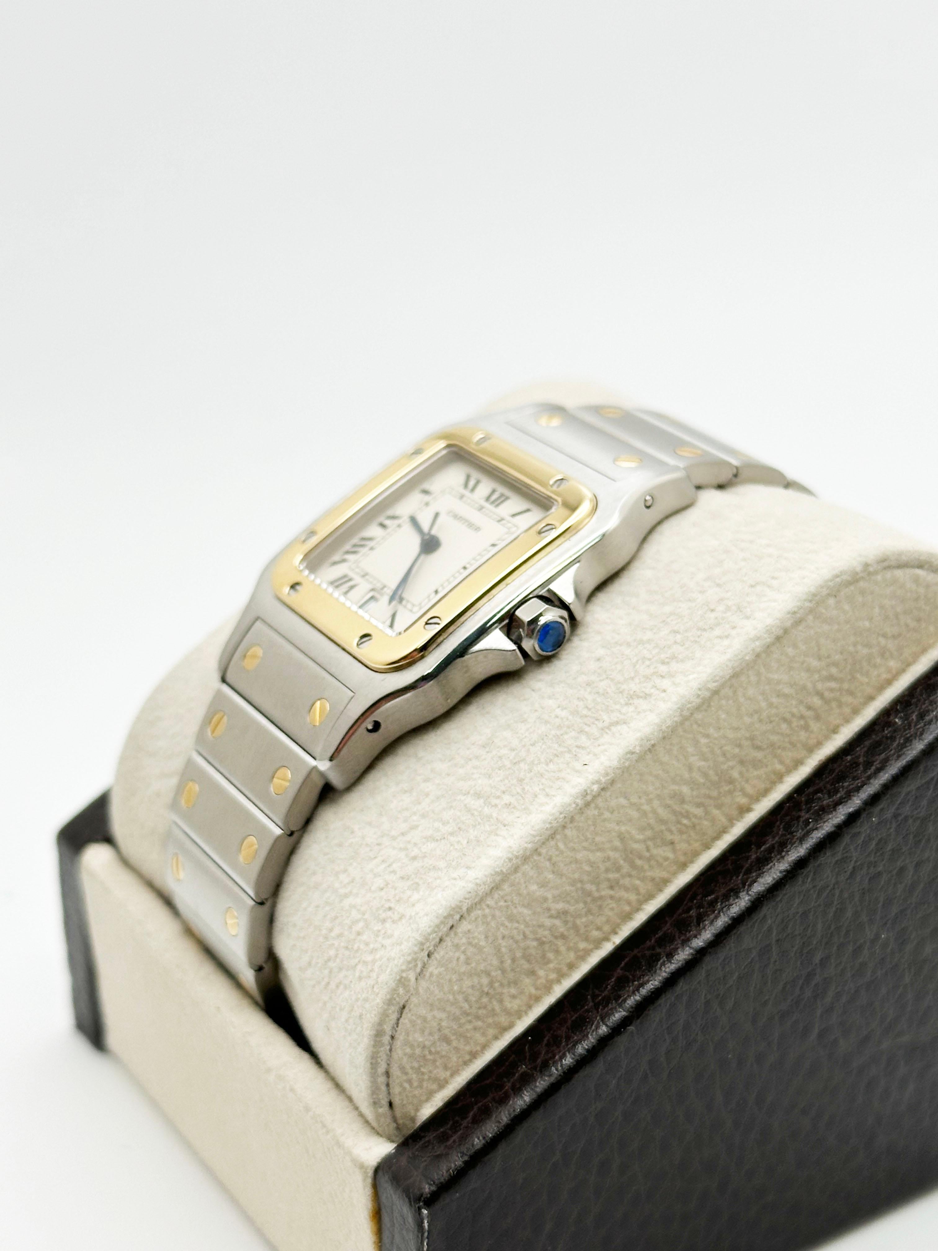 Cartier Santos Galbee 29mm Ref 187901 18K Gelbgold Edelstahl-Kasten aus Edelstahl 2