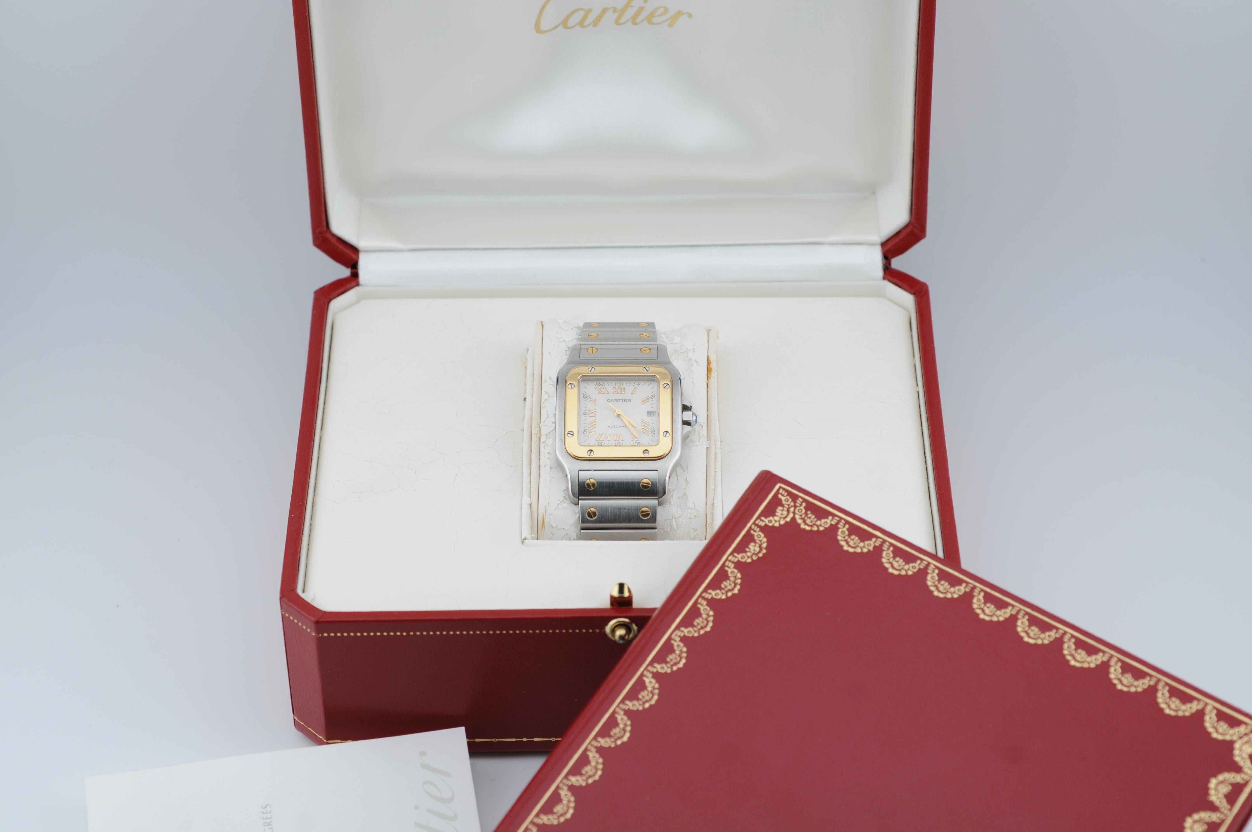 The Cartier Santos Galbée 29mm Ref. 2319 is a timeless and elegant wristwatch, crafted from stainless steel and 18k gold. Featuring an automatic movement, this classic timepiece embodies Cartier’s signature sophistication and precision. The watch