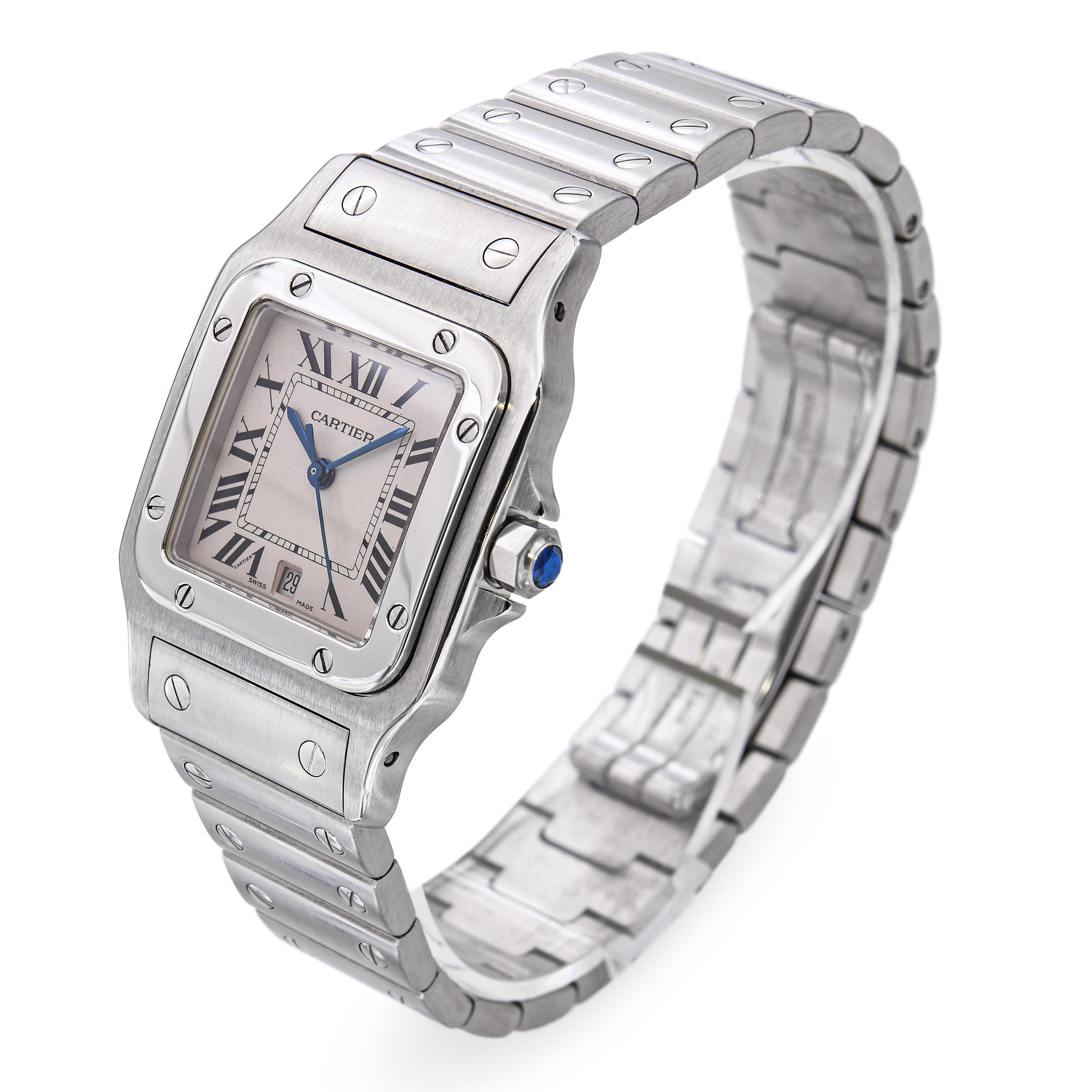 Uomo Orologio da uomo Cartier Santos Galbee 29 mm in acciaio inossidabile Ref 1564 in vendita