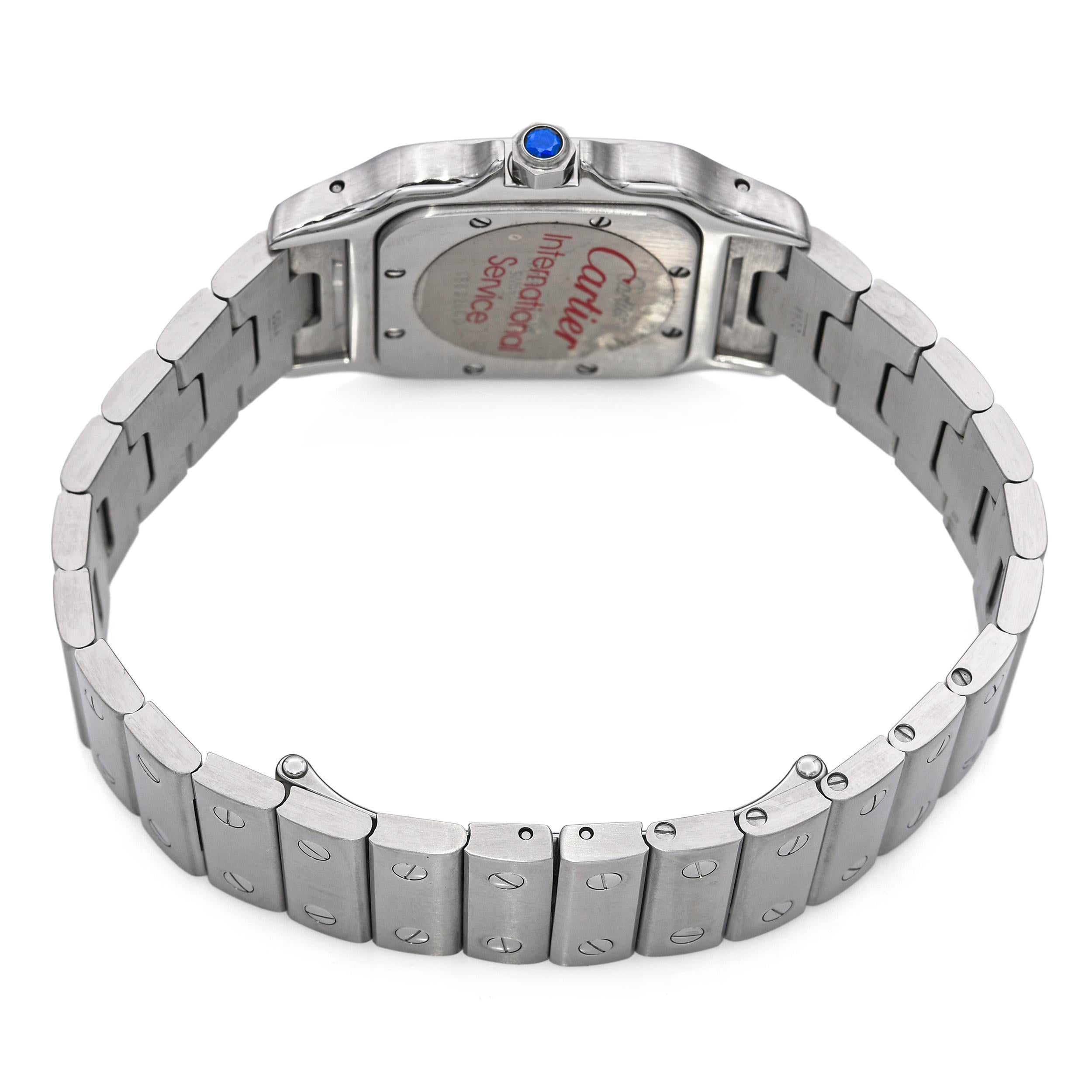 Orologio da uomo Cartier Santos Galbee 29 mm in acciaio inossidabile Ref 1564 in vendita 1