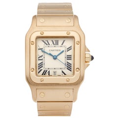 Cartier Santos Galbee 592 Men's Yellow Gold Large Watch