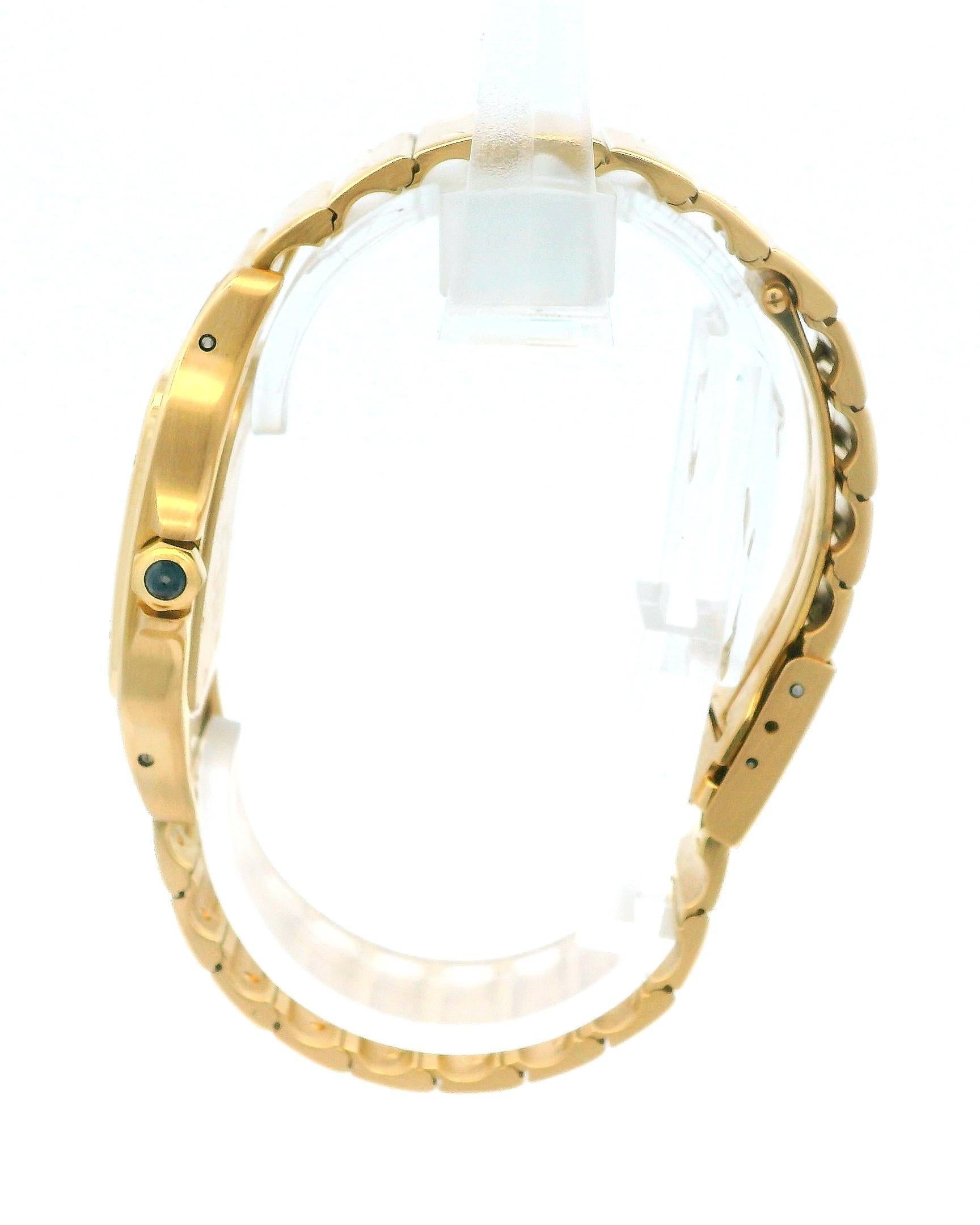 Montre Cartier Santos Galbee 887901 en or jaune 18 carats en vente 2