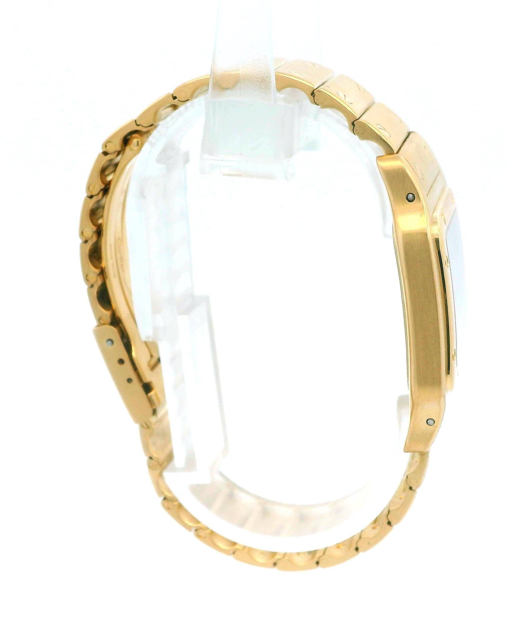 Montre Cartier Santos Galbee 887901 en or jaune 18 carats en vente 3