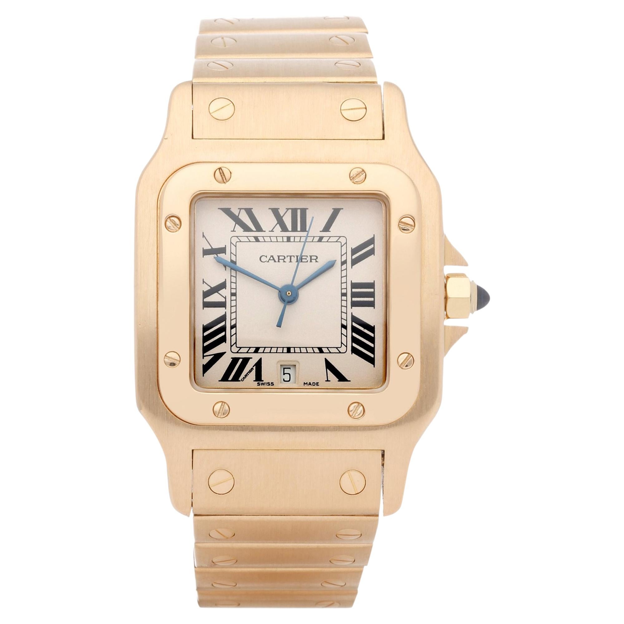 Cartier Santos Galbee 887901 Unisex Yellow Gold Watch