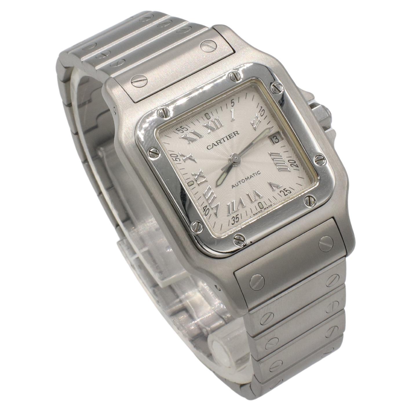 Cartier Santos Galbée Automatic Stainless Steel Watch Ref 2319
Metal: Stainless steel
Model: 2319
Case: 29 x 41mm
Size: Fits up to 7 inch wrist clasped
Dial: White
SKU: RDLT 111037-1