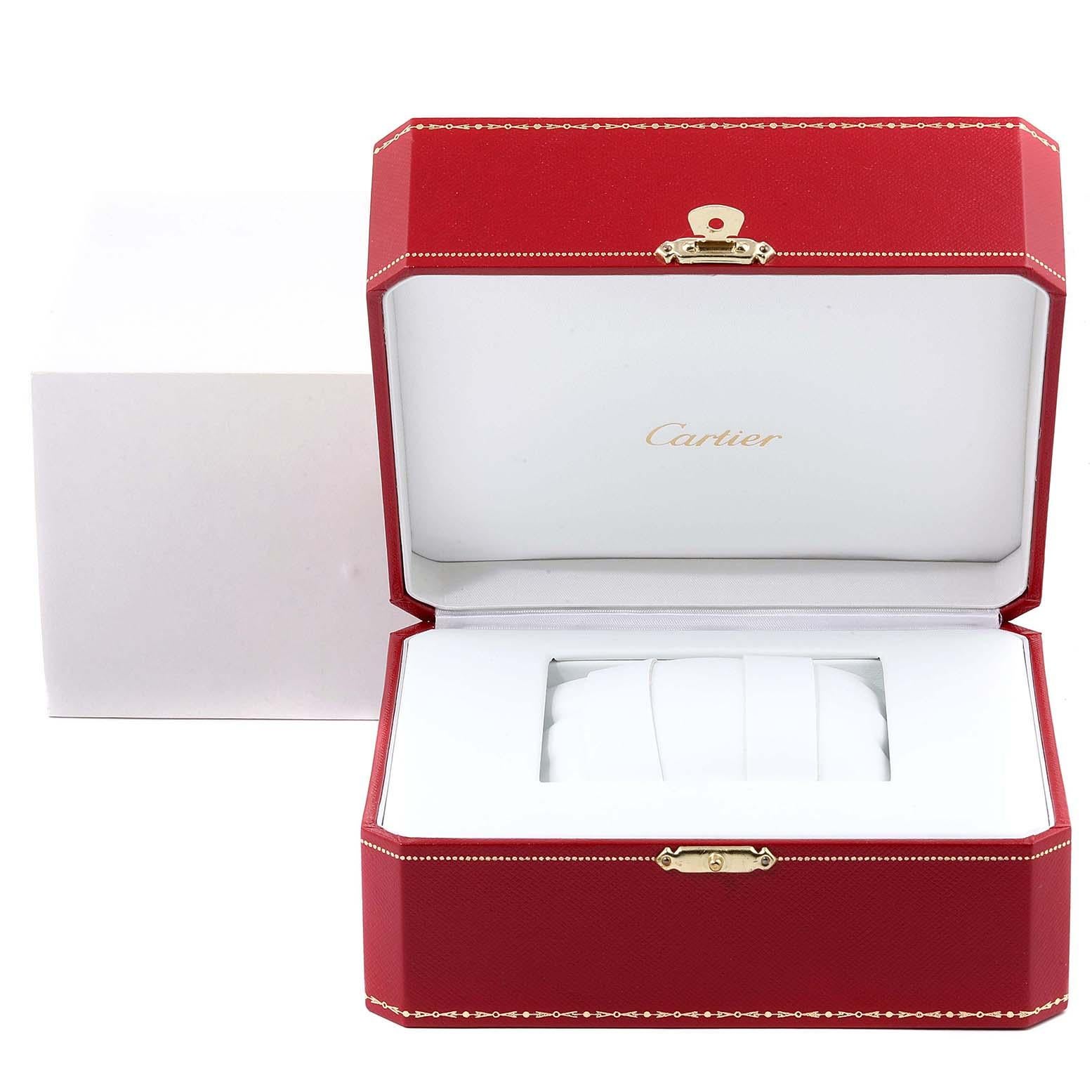 Cartier Santos Galbee Grey Dial Automatic Steel Ladies Watch W20066D6 For Sale 4